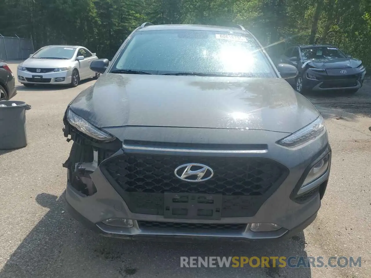 5 fotografías del automóvil dañado KM8K2CAA2MU669554 HYUNDAI KONA 2021