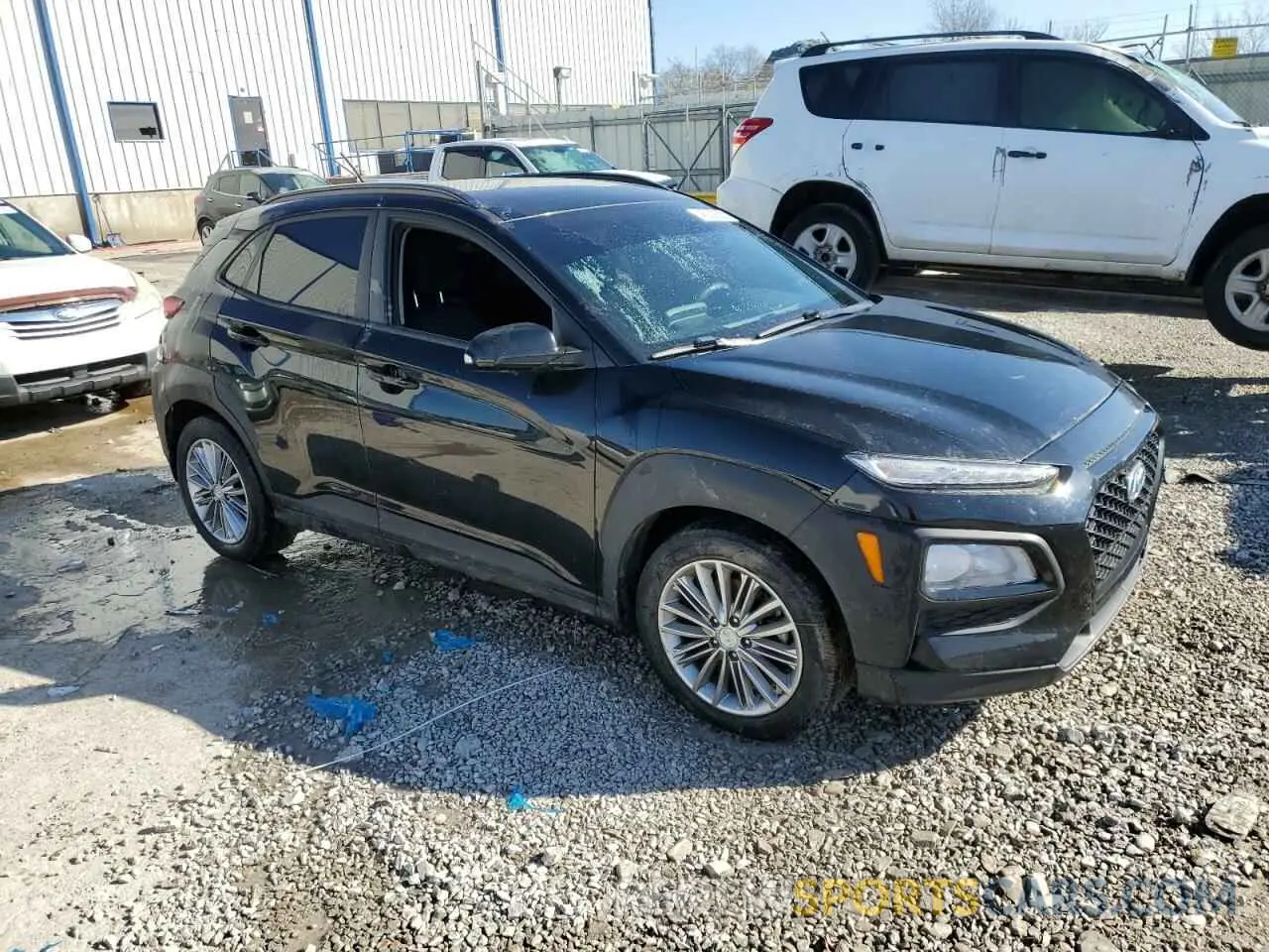 4 fotografías del automóvil dañado KM8K2CAA5MU617593 HYUNDAI KONA 2021