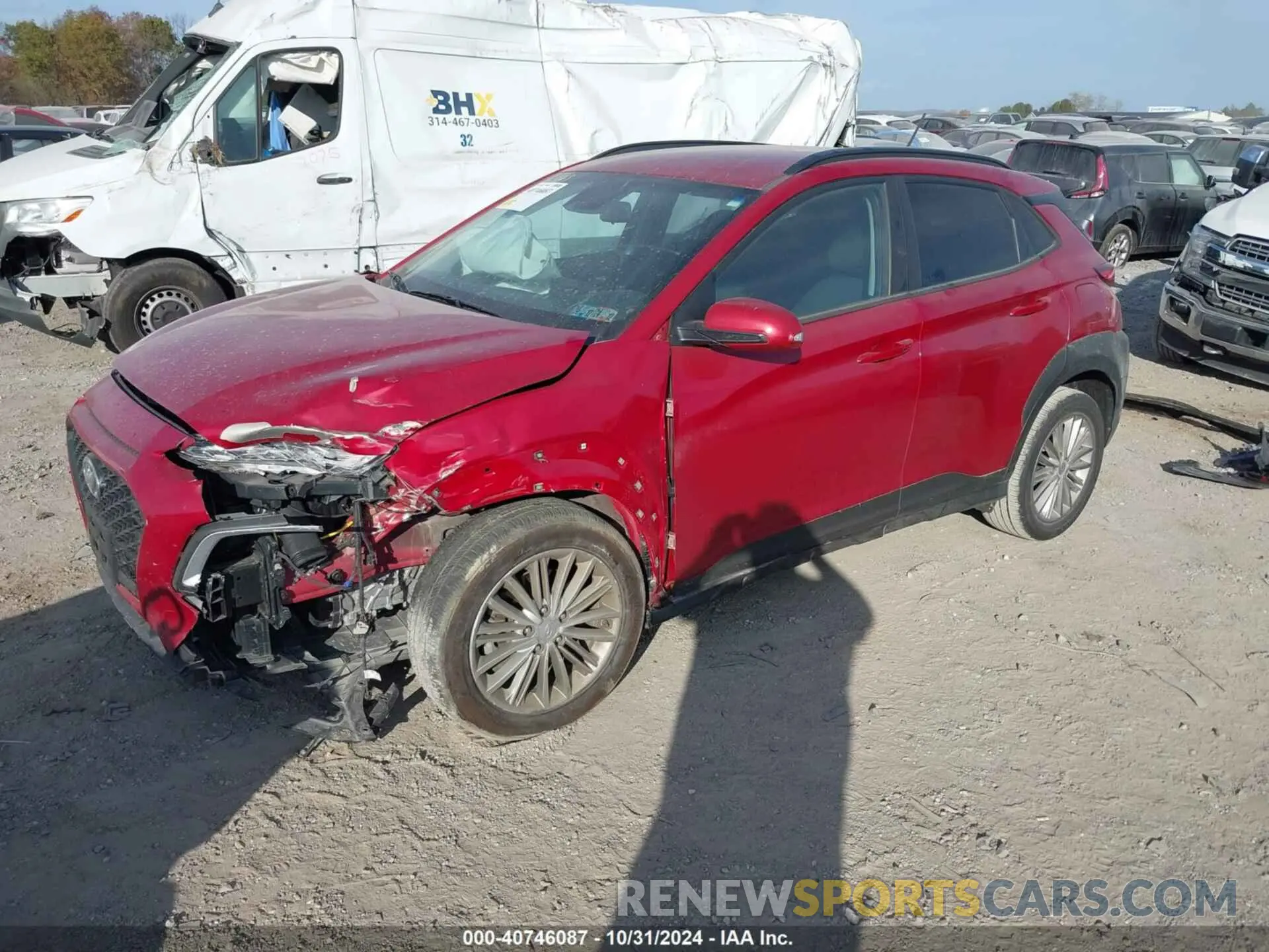 2 fotografías del automóvil dañado KM8K2CAA5MU708332 HYUNDAI KONA 2021