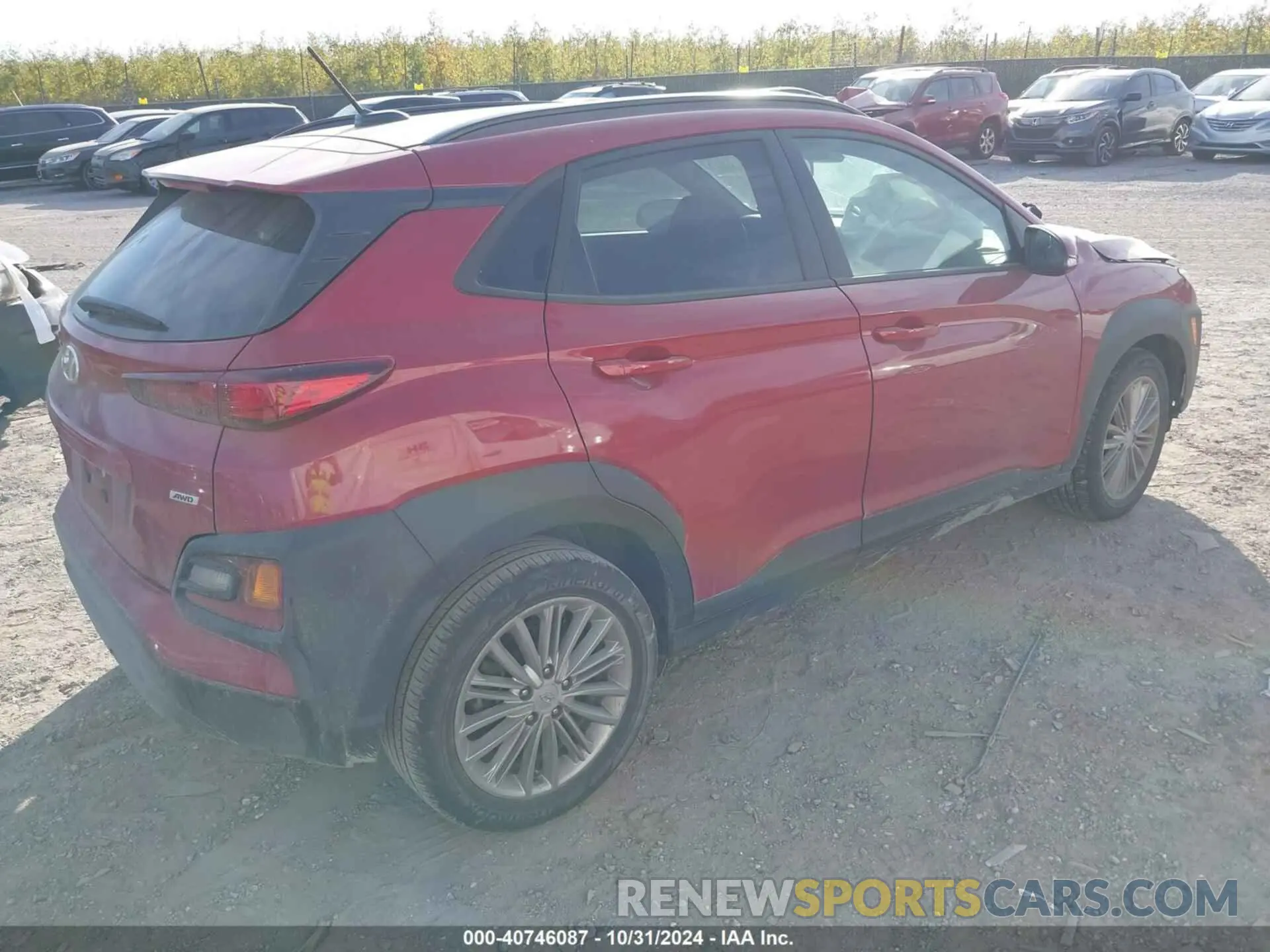 4 fotografías del automóvil dañado KM8K2CAA5MU708332 HYUNDAI KONA 2021