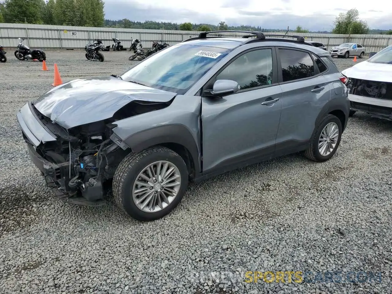 1 fotografías del automóvil dañado KM8K2CAA9MU605155 HYUNDAI KONA 2021
