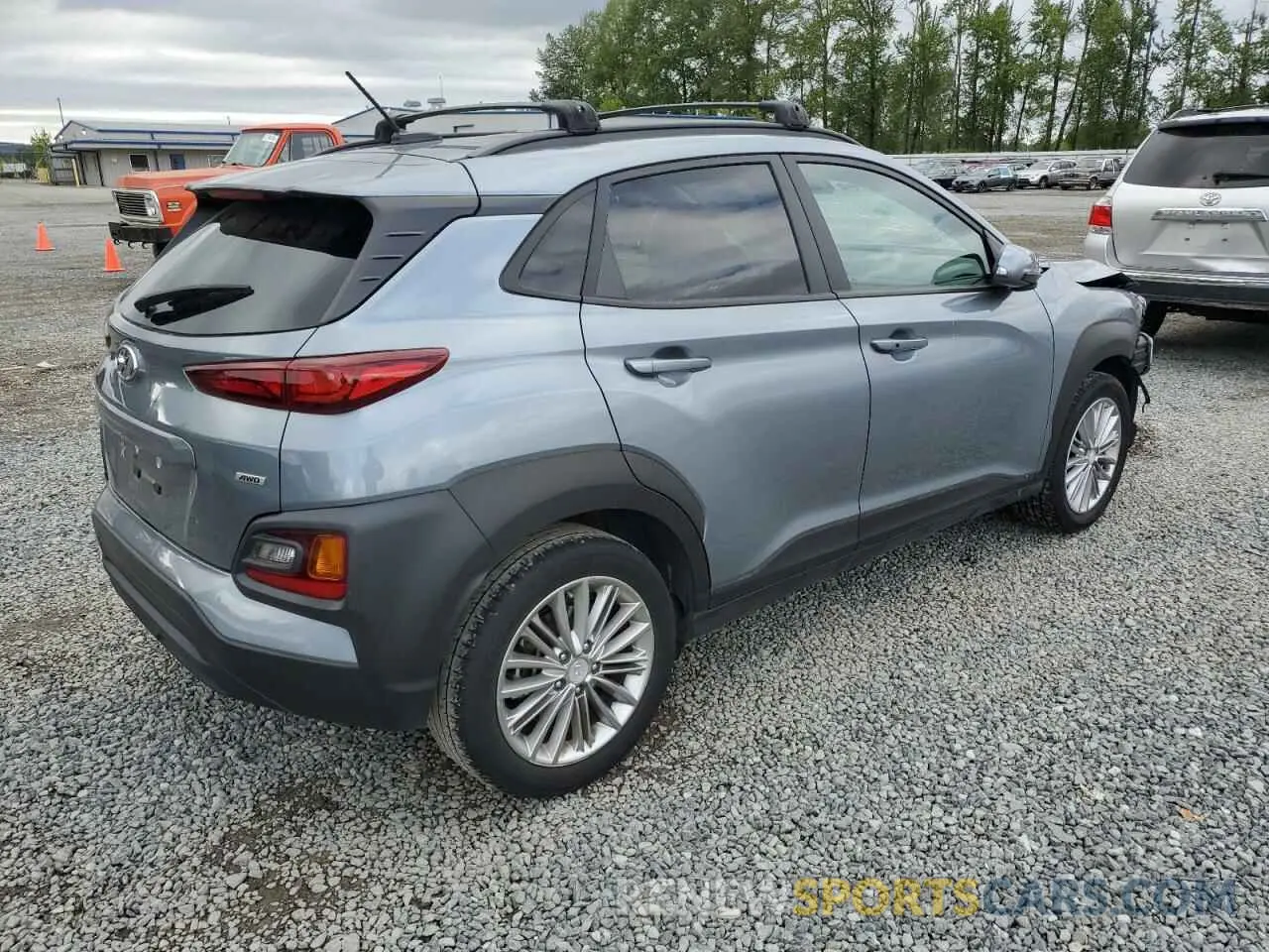 3 fotografías del automóvil dañado KM8K2CAA9MU605155 HYUNDAI KONA 2021