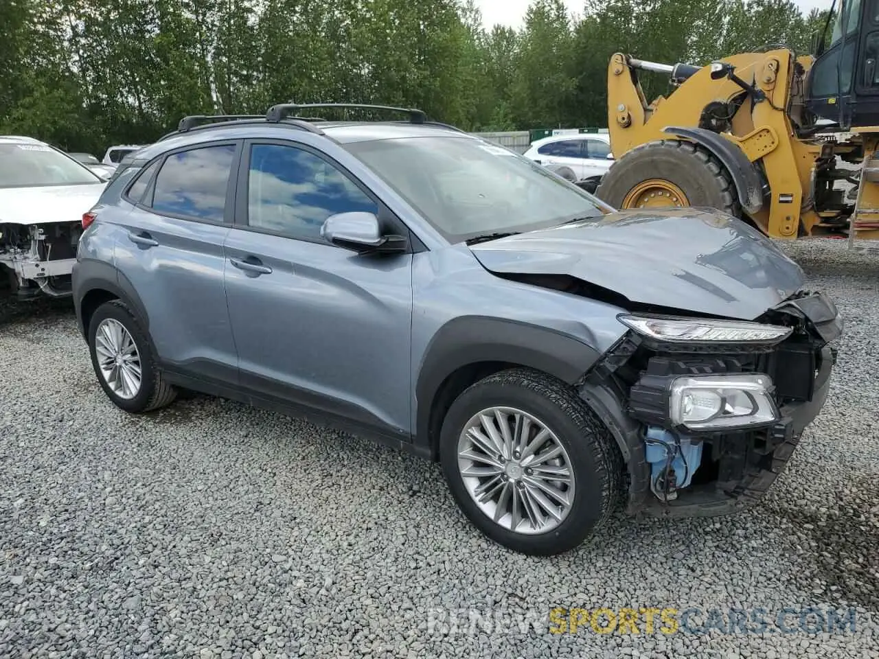 4 fotografías del automóvil dañado KM8K2CAA9MU605155 HYUNDAI KONA 2021