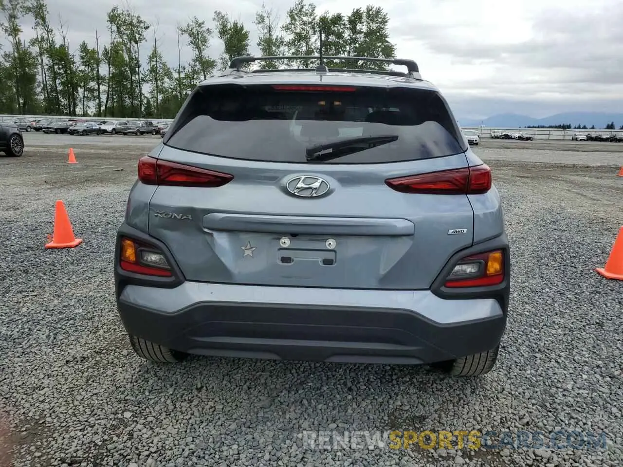 6 fotografías del automóvil dañado KM8K2CAA9MU605155 HYUNDAI KONA 2021