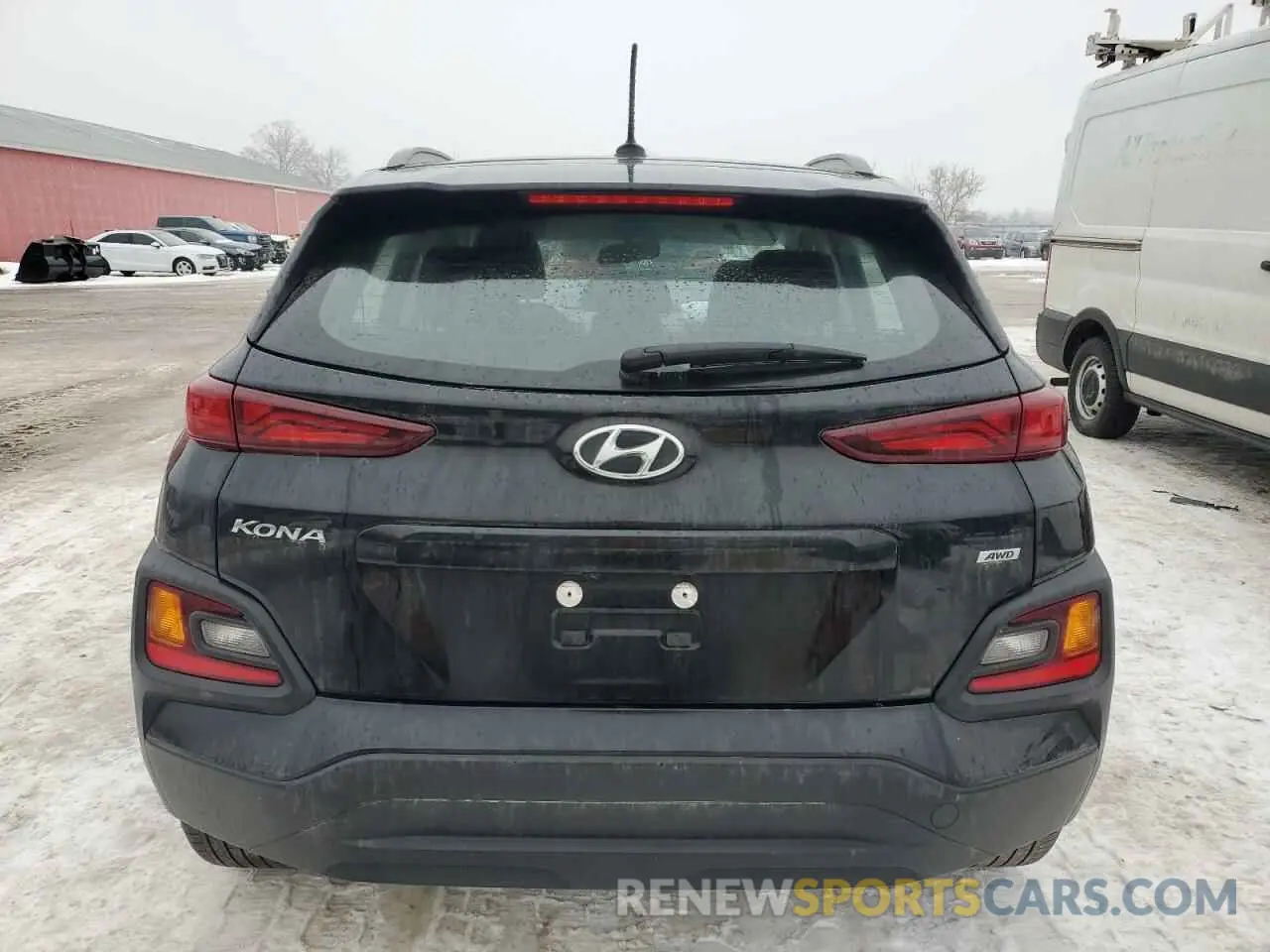 6 fotografías del automóvil dañado KM8K2CAA9MU749515 HYUNDAI KONA 2021