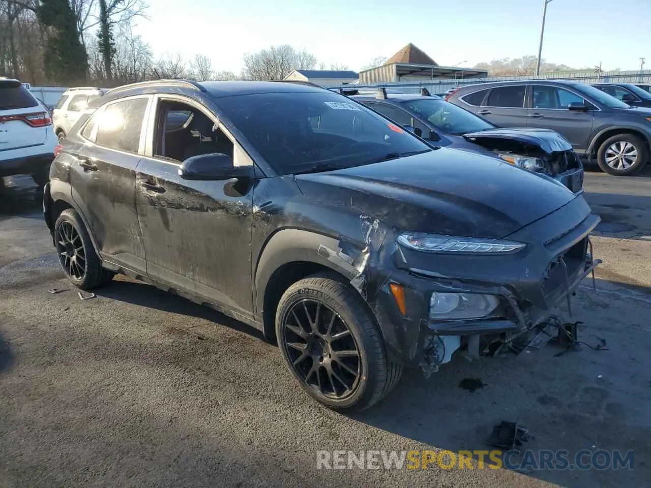 4 fotografías del automóvil dañado KM8K2CAAXMU607349 HYUNDAI KONA 2021