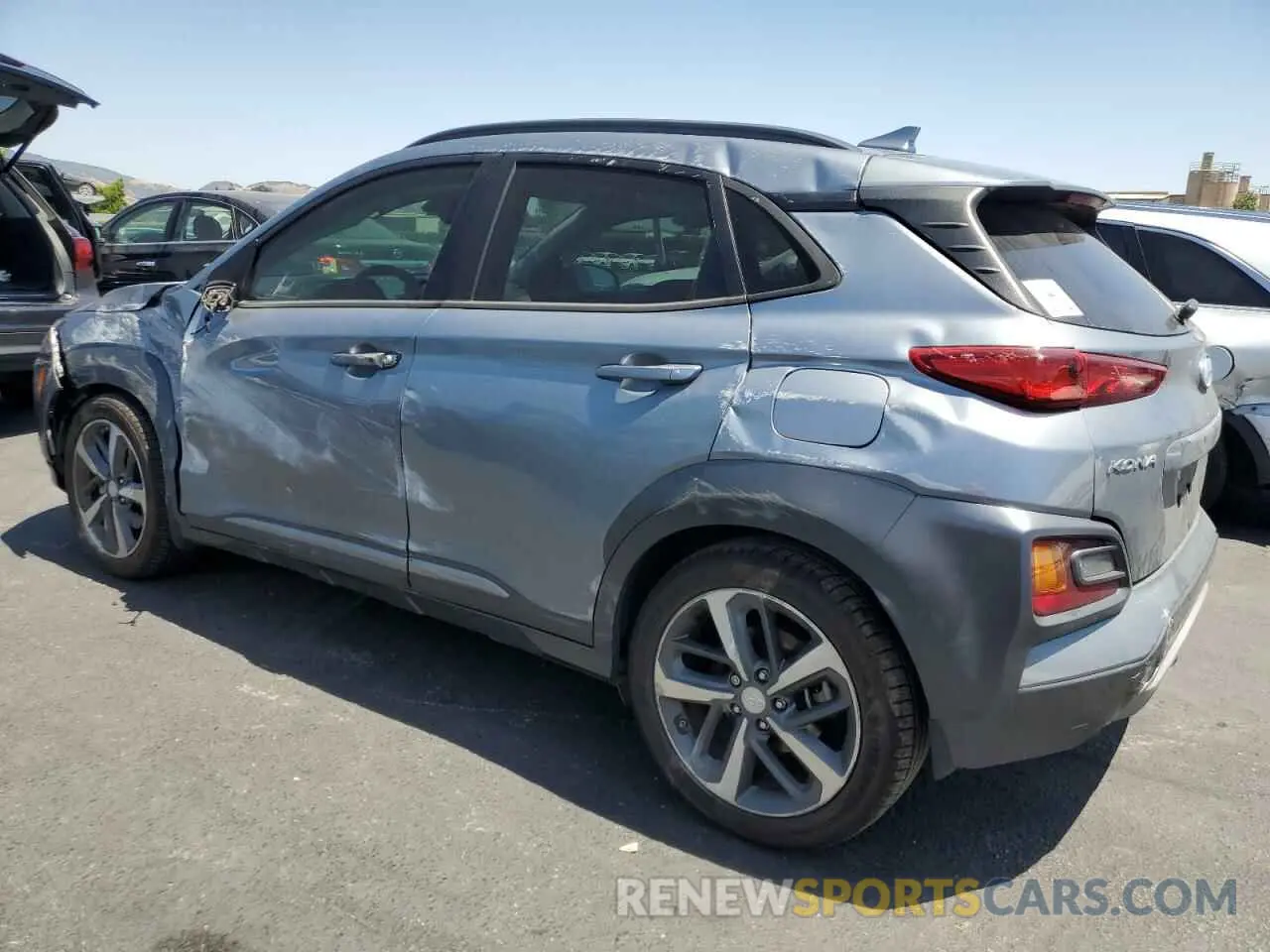 2 fotografías del automóvil dañado KM8K33A50MU618246 HYUNDAI KONA 2021