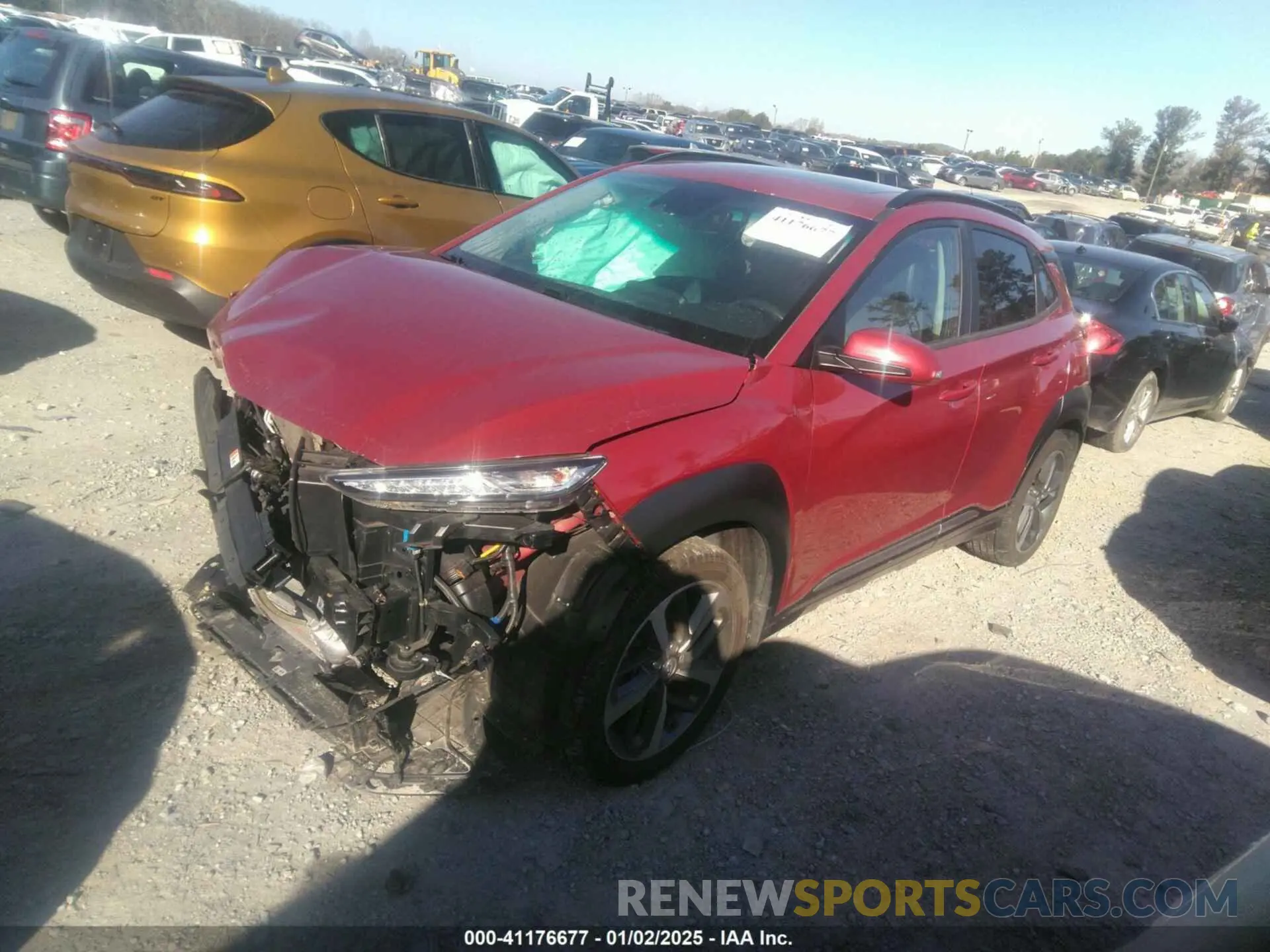 2 fotografías del automóvil dañado KM8K33A55MU661495 HYUNDAI KONA 2021