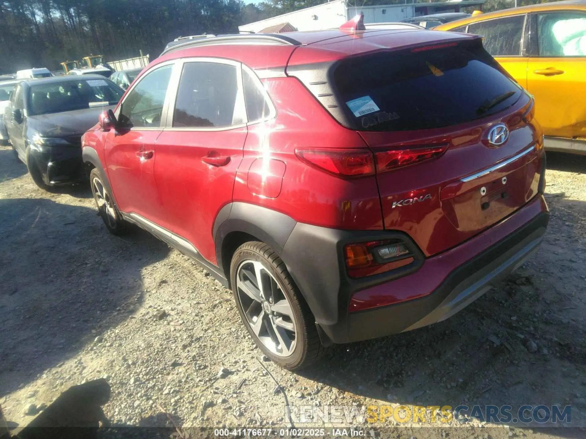 3 fotografías del automóvil dañado KM8K33A55MU661495 HYUNDAI KONA 2021