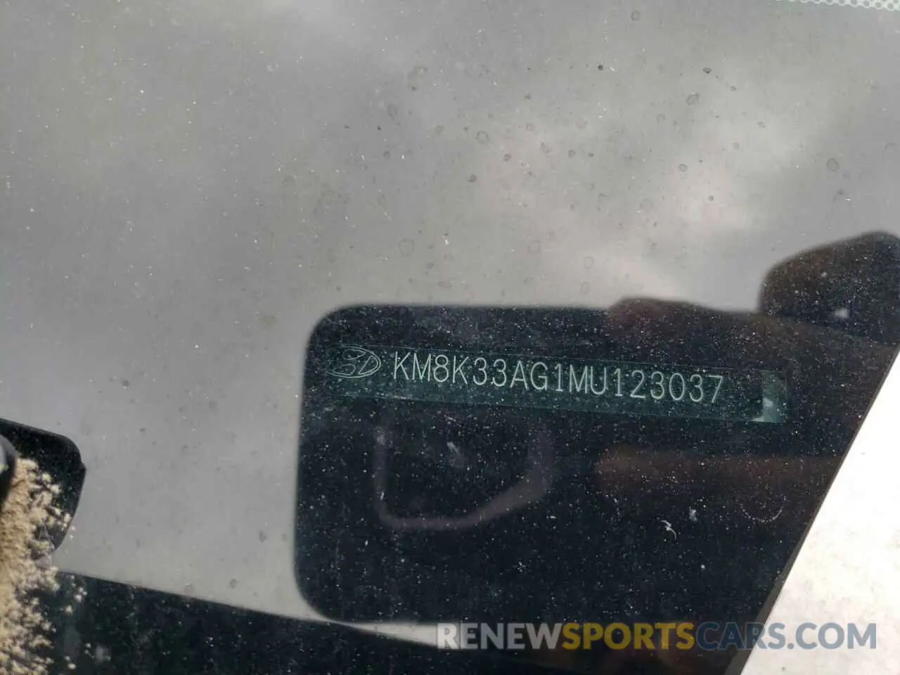 12 fotografías del automóvil dañado KM8K33AG1MU123037 HYUNDAI KONA 2021