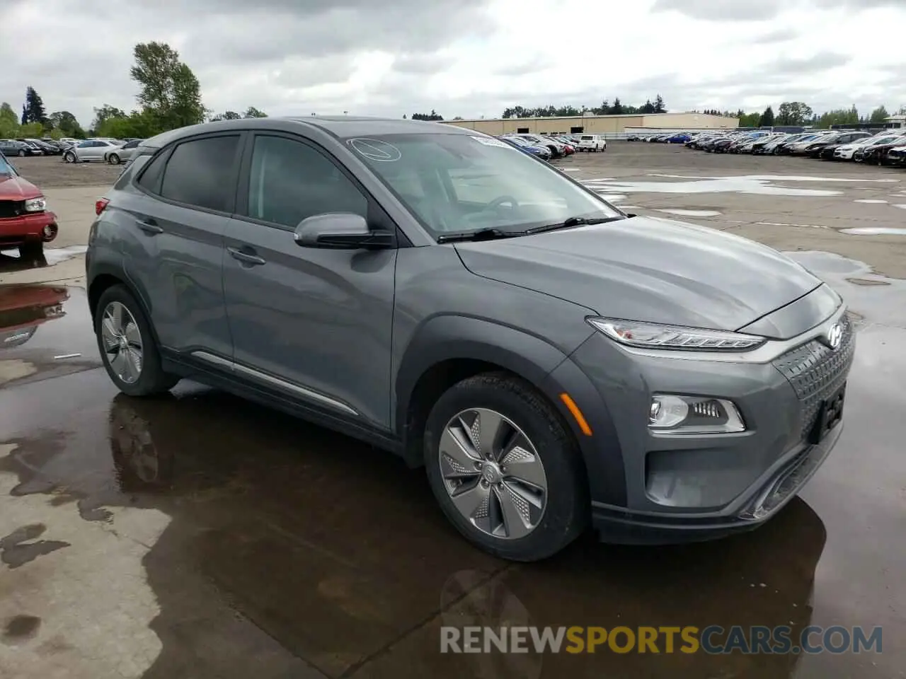 4 fotografías del automóvil dañado KM8K33AG1MU123037 HYUNDAI KONA 2021