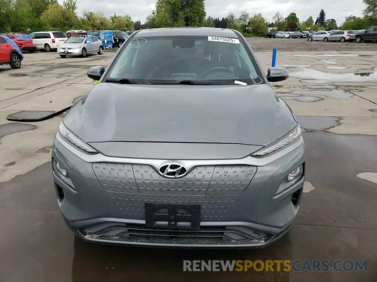 5 fotografías del automóvil dañado KM8K33AG1MU123037 HYUNDAI KONA 2021