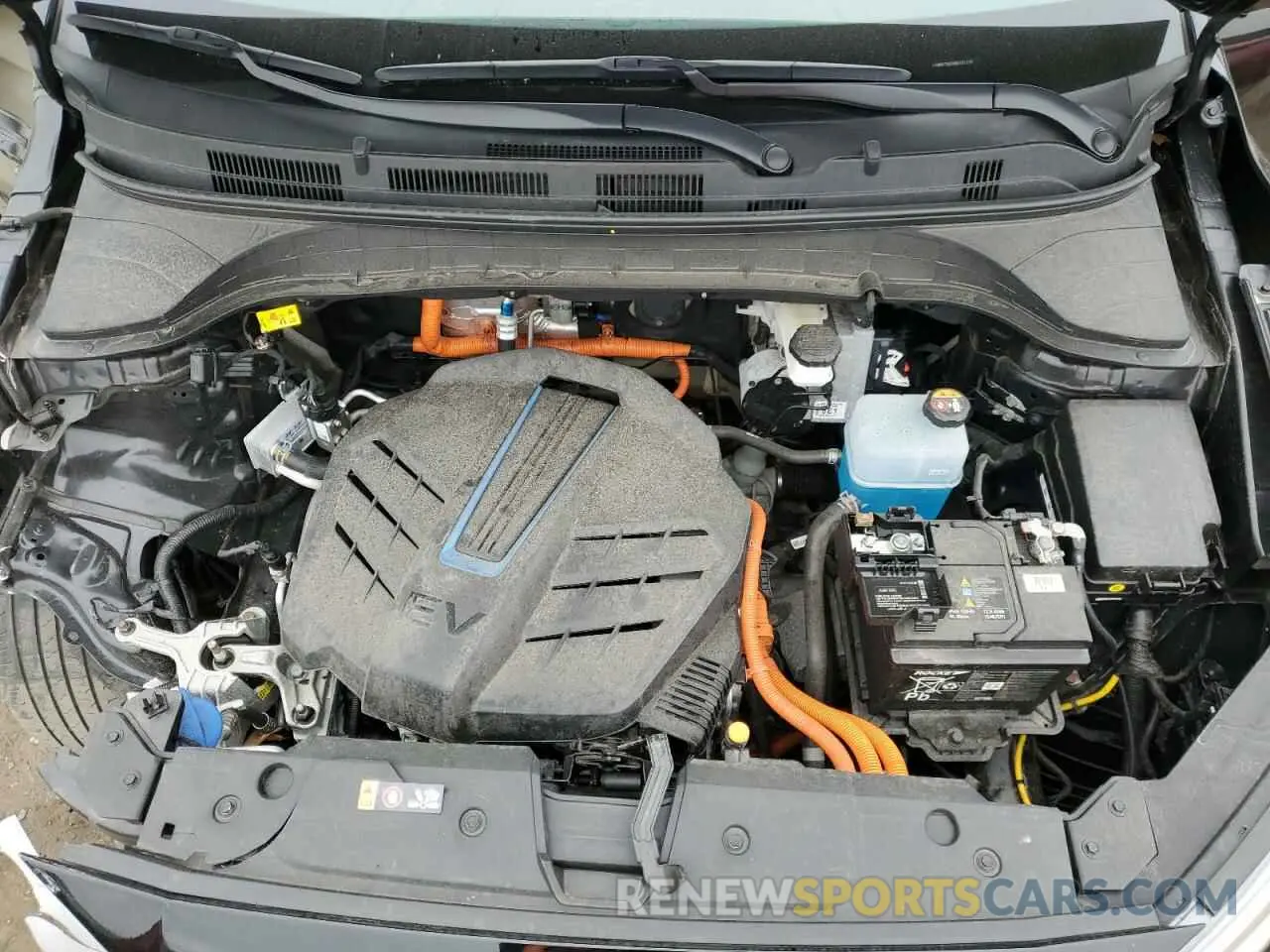 14 fotografías del automóvil dañado KM8K33AG5MU121176 HYUNDAI KONA 2021