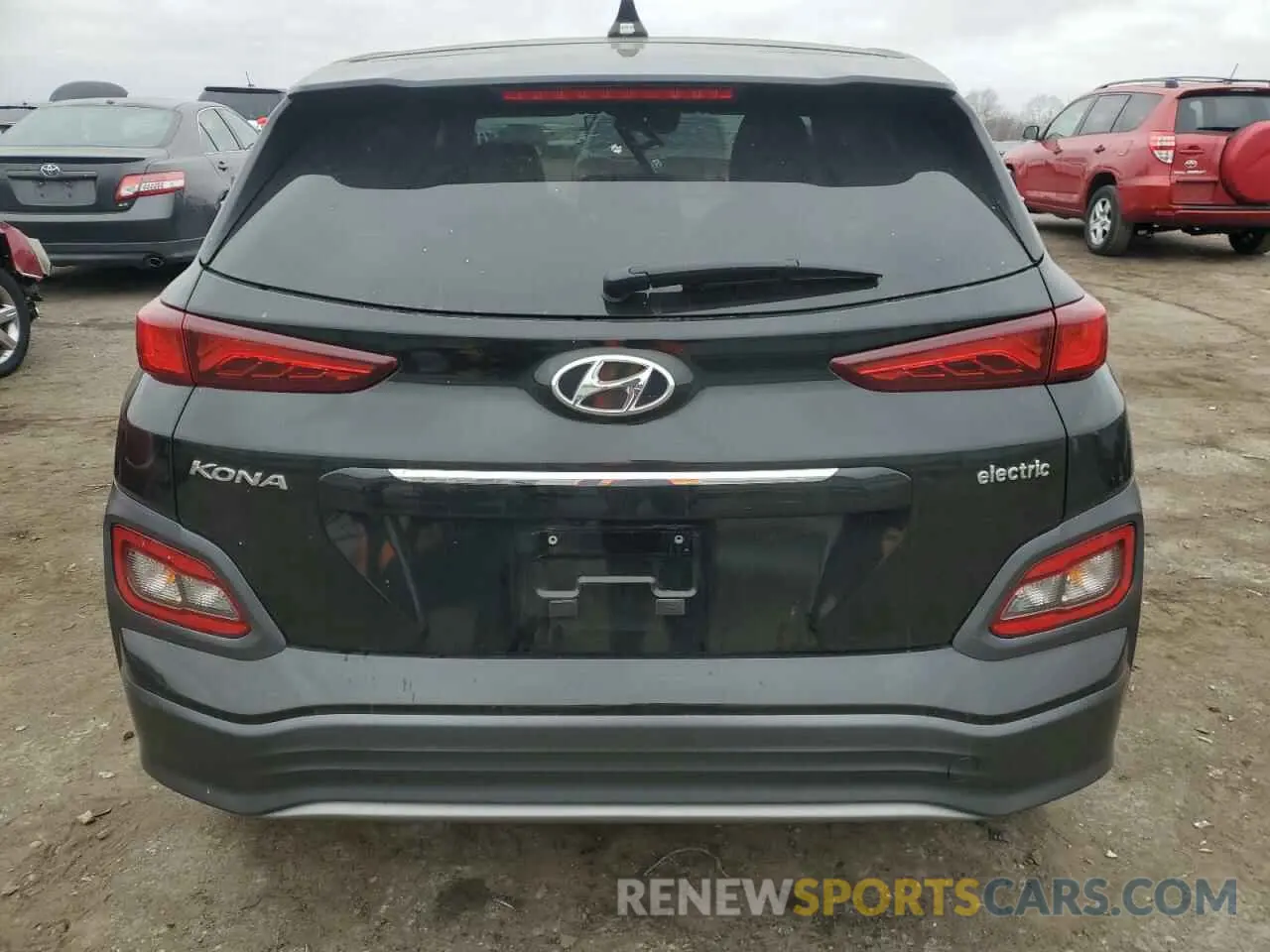 6 fotografías del automóvil dañado KM8K33AG5MU121176 HYUNDAI KONA 2021