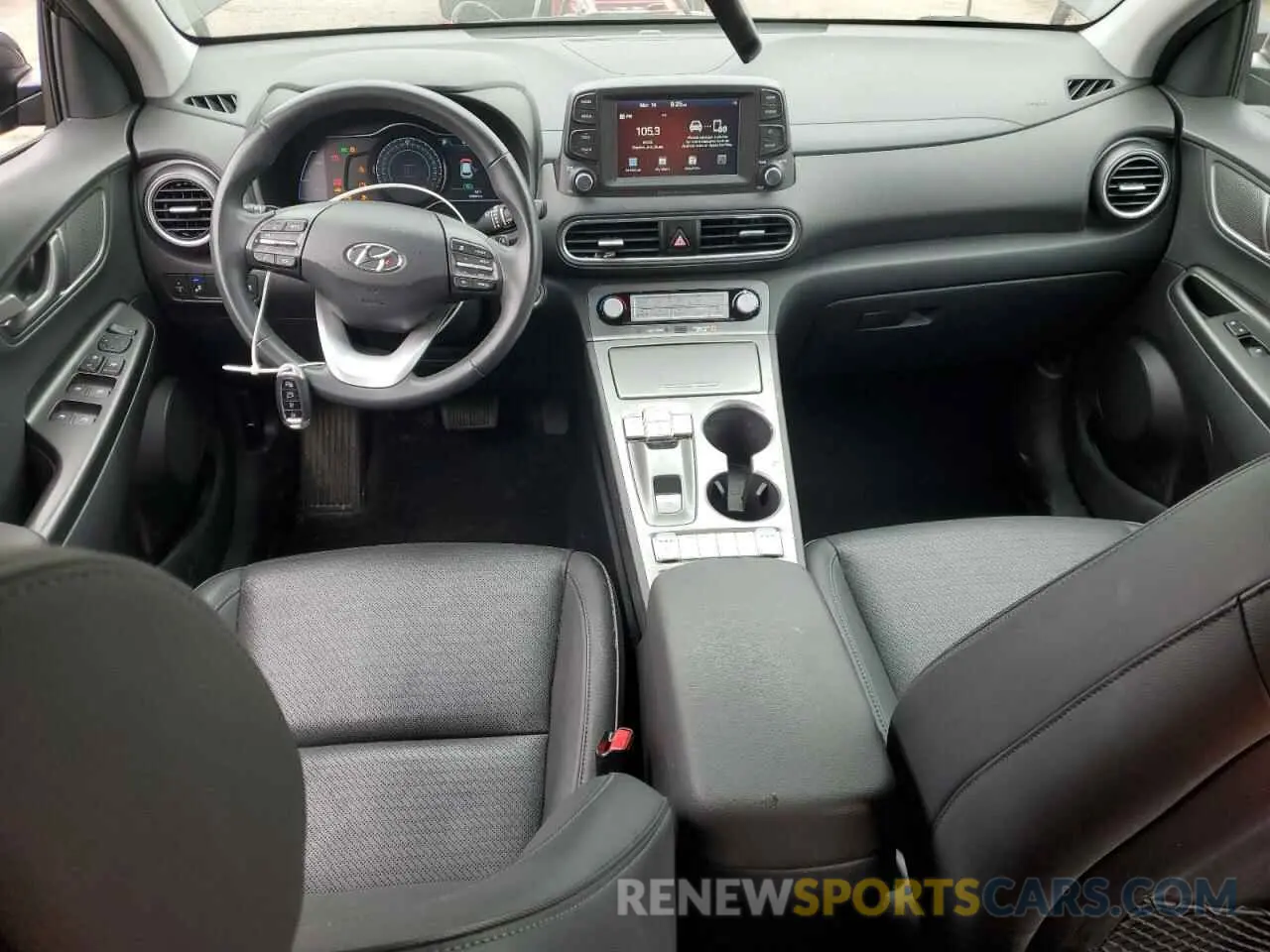 8 fotografías del automóvil dañado KM8K33AG5MU121176 HYUNDAI KONA 2021