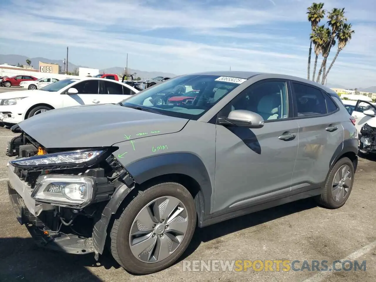 1 fotografías del automóvil dañado KM8K33AG7MU132552 HYUNDAI KONA 2021