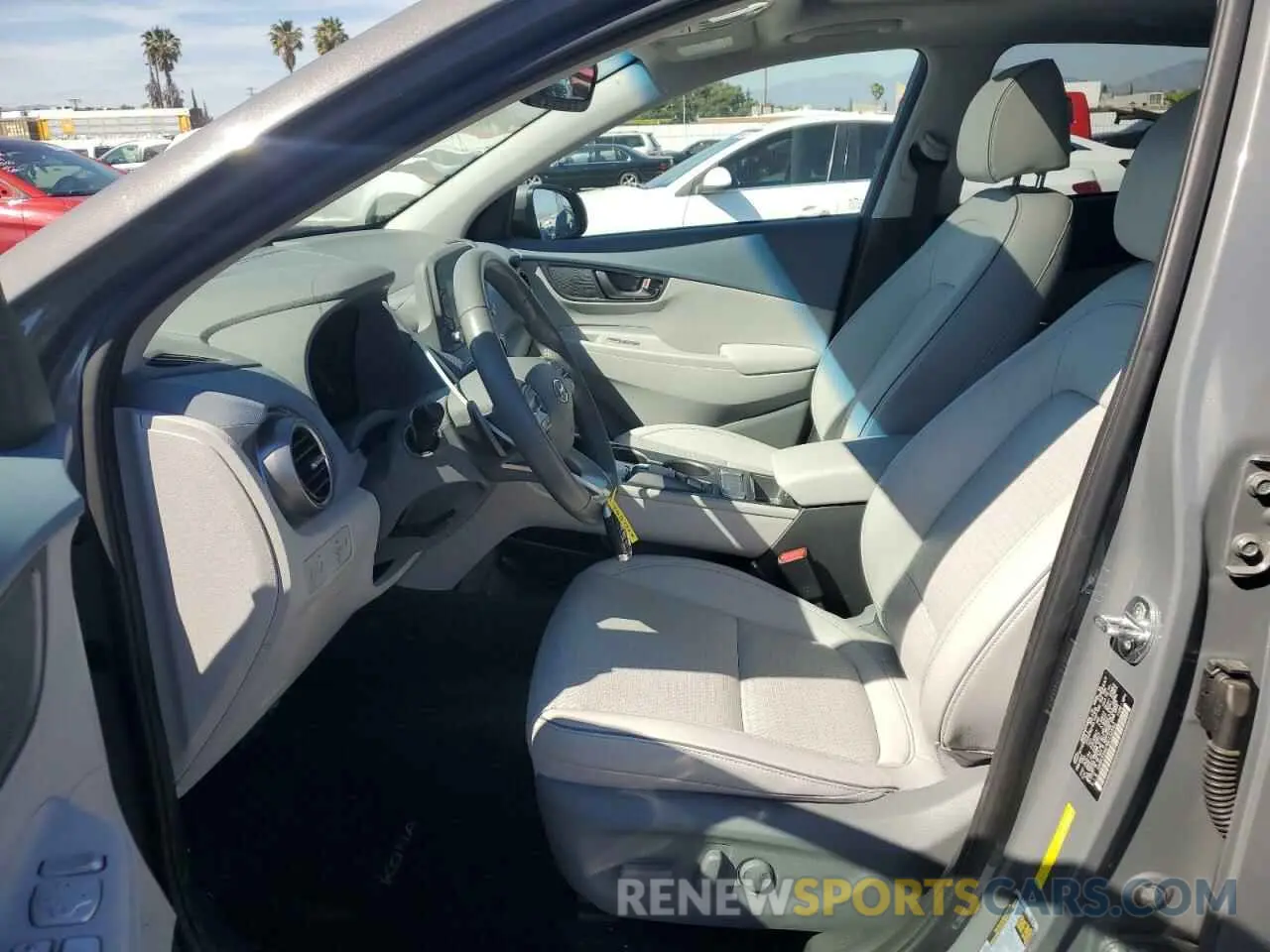 7 fotografías del automóvil dañado KM8K33AG7MU132552 HYUNDAI KONA 2021