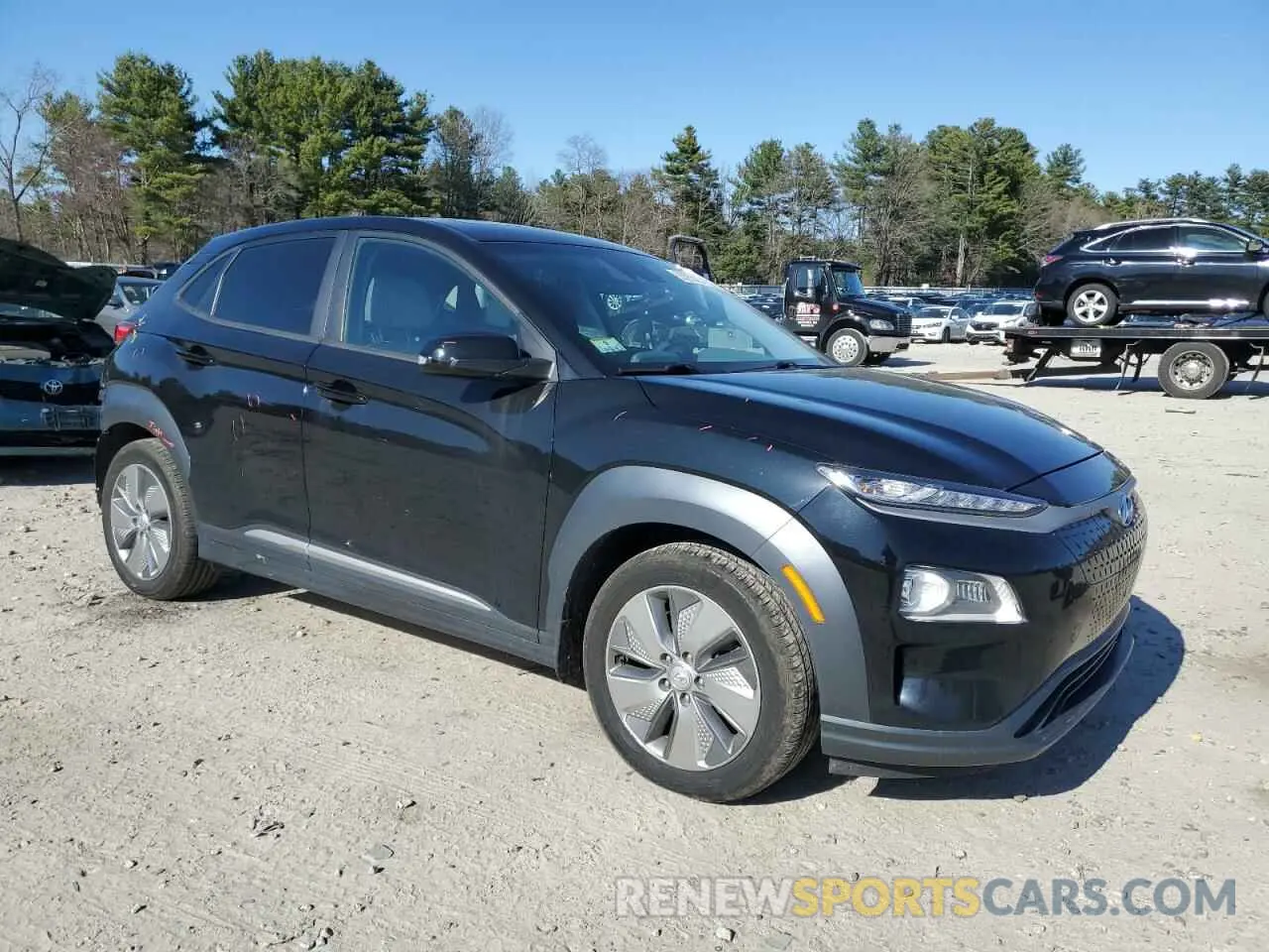 4 fotografías del automóvil dañado KM8K33AG7MU132583 HYUNDAI KONA 2021