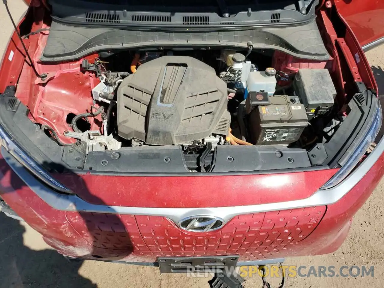 12 fotografías del automóvil dañado KM8K33AGXMU123814 HYUNDAI KONA 2021