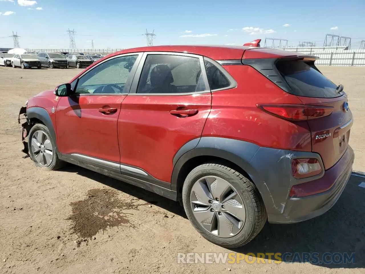 2 fotografías del automóvil dañado KM8K33AGXMU123814 HYUNDAI KONA 2021