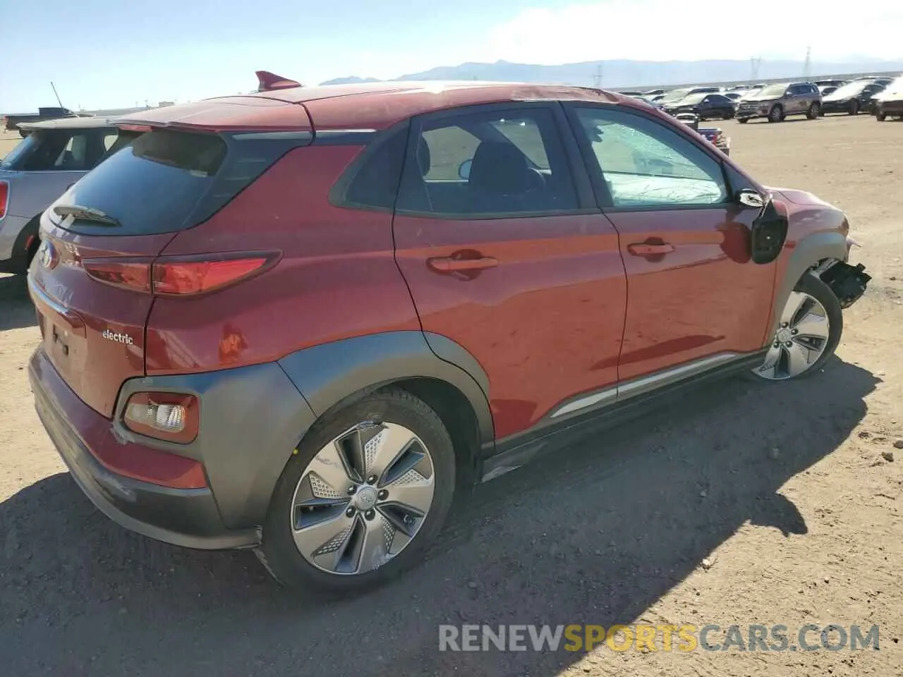 3 fotografías del automóvil dañado KM8K33AGXMU123814 HYUNDAI KONA 2021