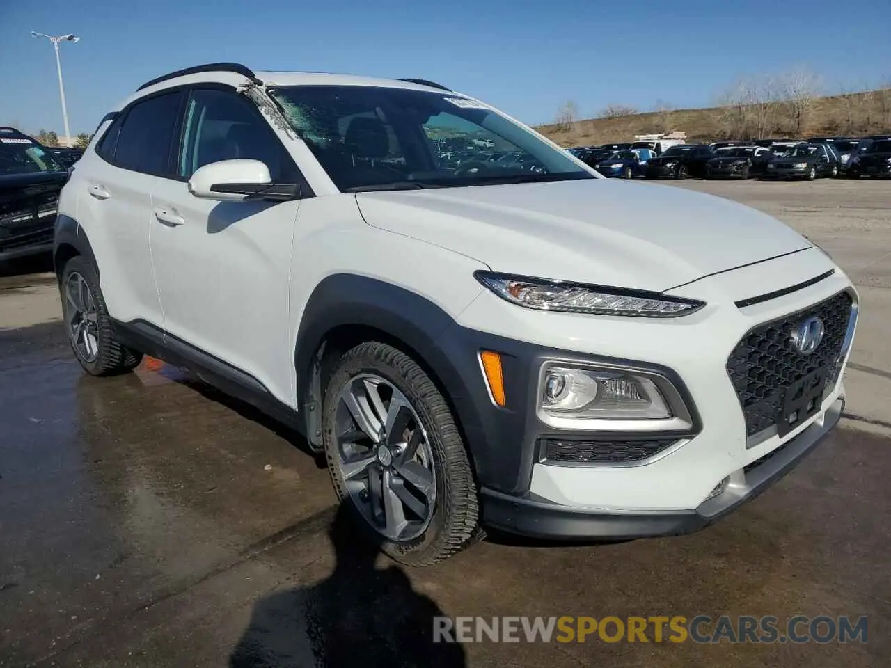 4 fotografías del automóvil dañado KM8K3CA51MU630521 HYUNDAI KONA 2021