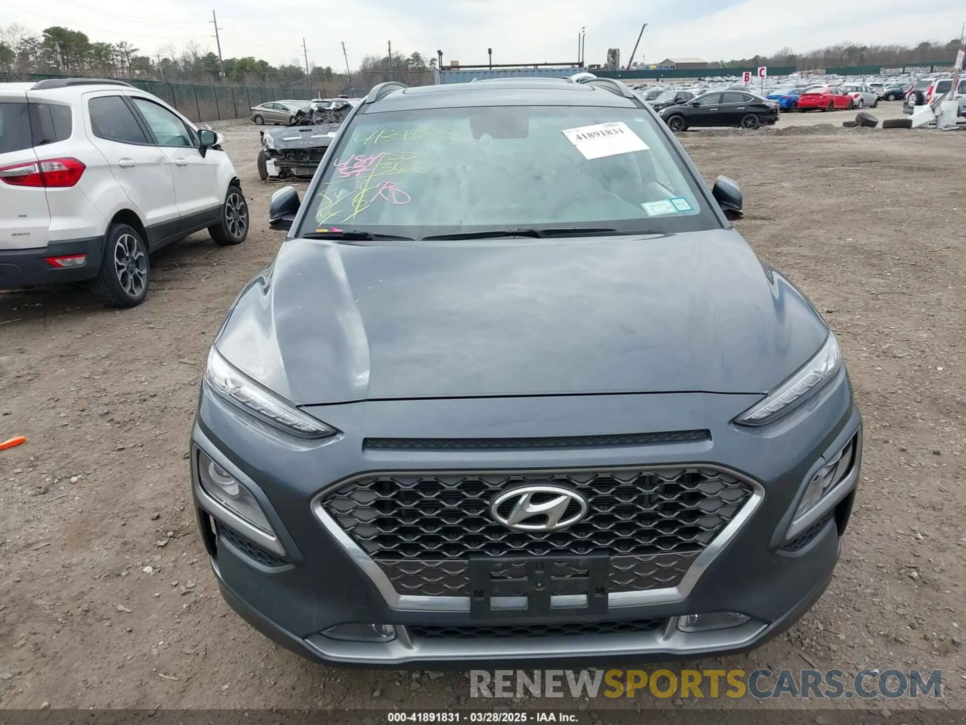 12 fotografías del automóvil dañado KM8K3CA51MU695241 HYUNDAI KONA 2021