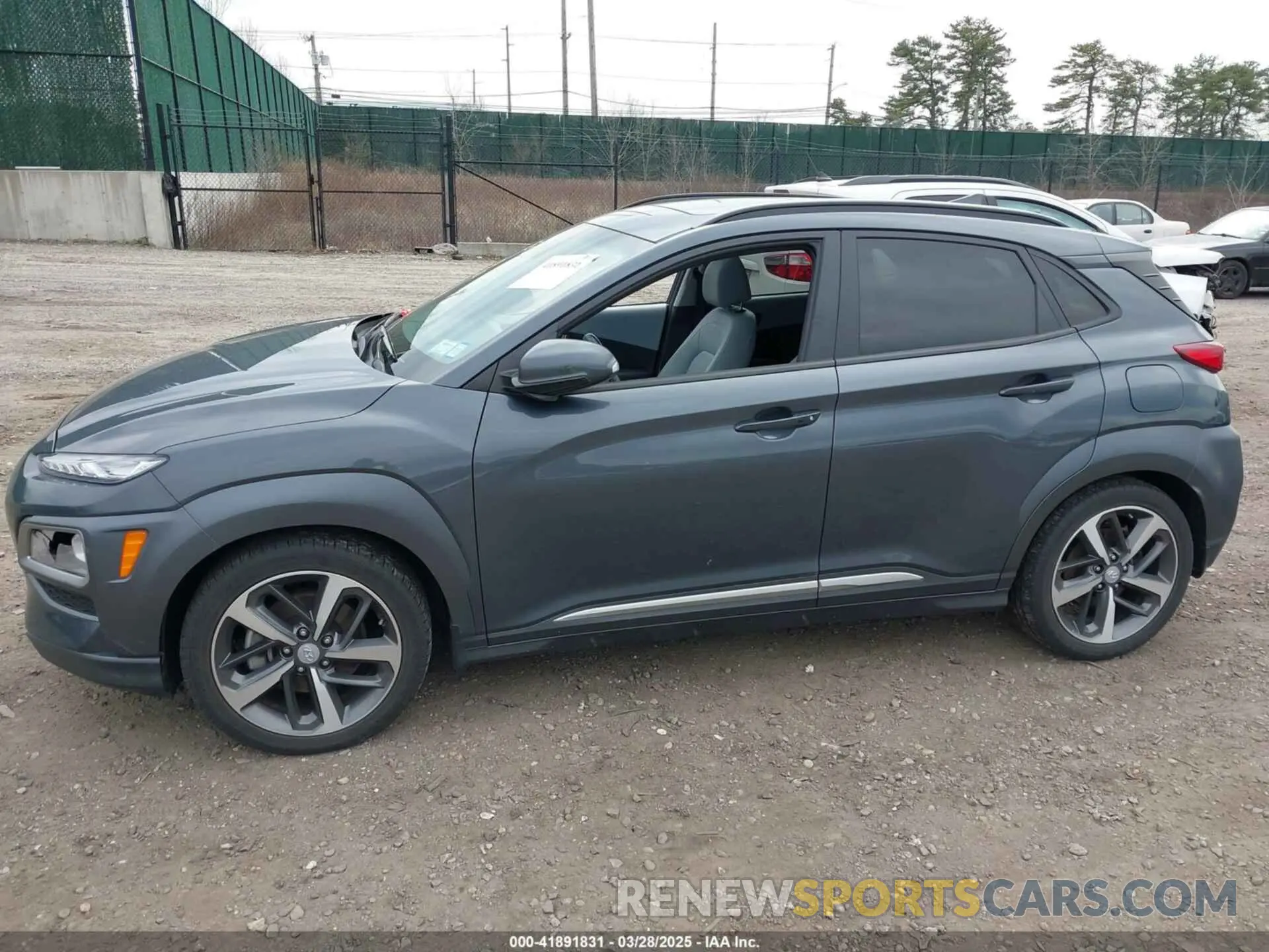 14 fotografías del automóvil dañado KM8K3CA51MU695241 HYUNDAI KONA 2021