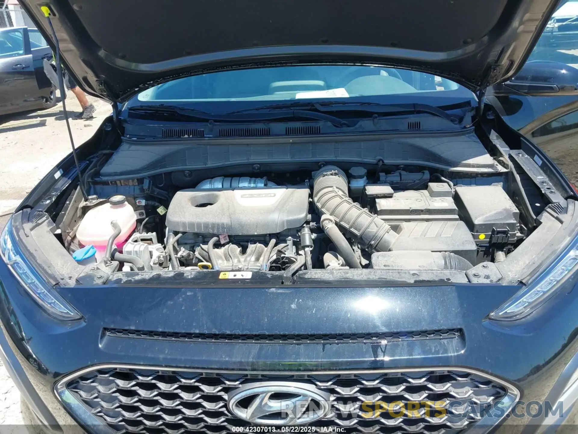 10 fotografías del automóvil dañado KM8K3CA52MU667416 HYUNDAI KONA 2021