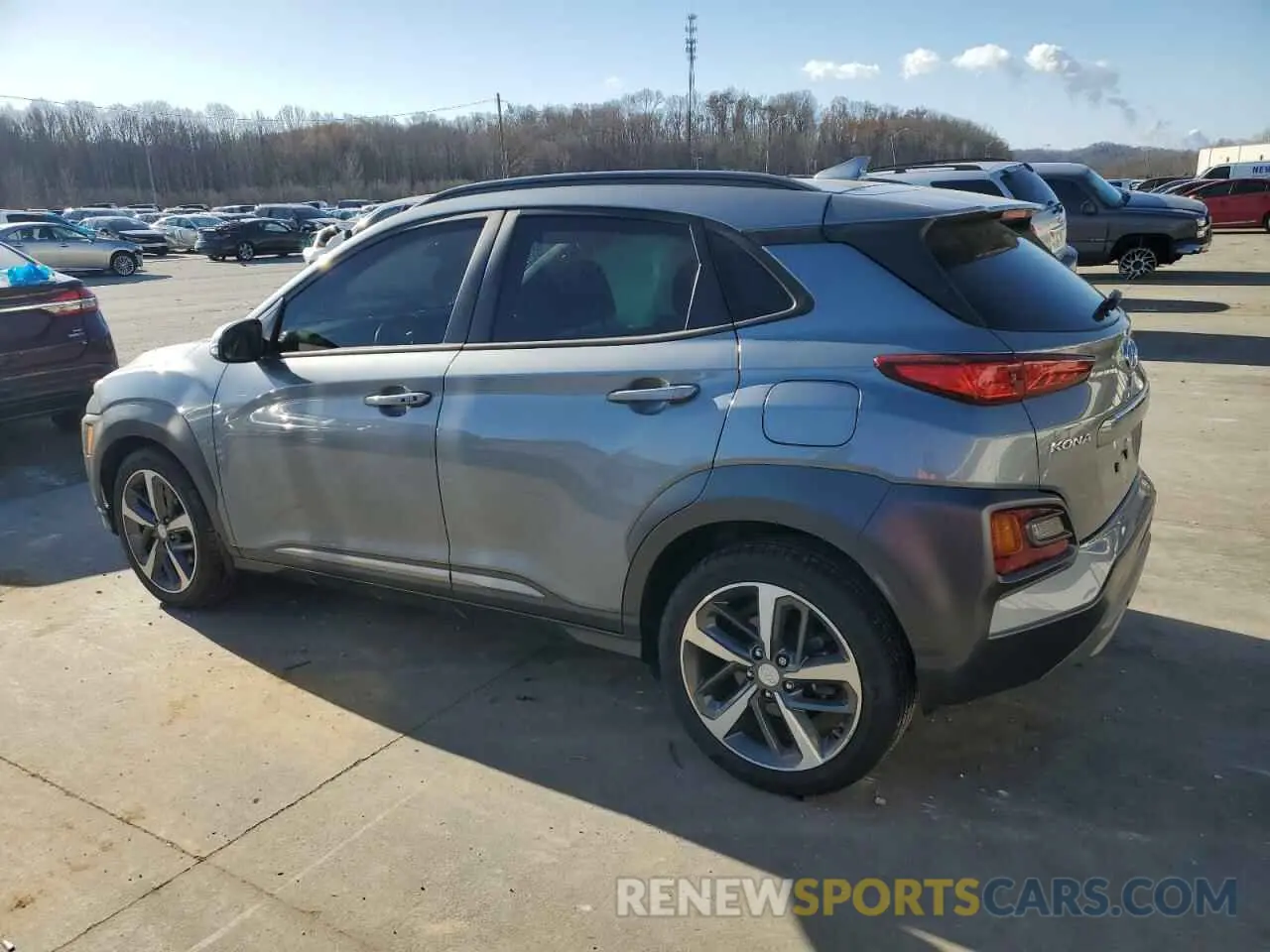 2 fotografías del automóvil dañado KM8K3CA53MU622629 HYUNDAI KONA 2021