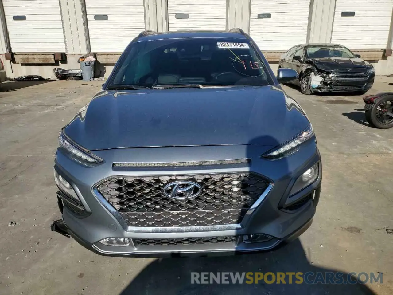 5 fotografías del automóvil dañado KM8K3CA53MU622629 HYUNDAI KONA 2021