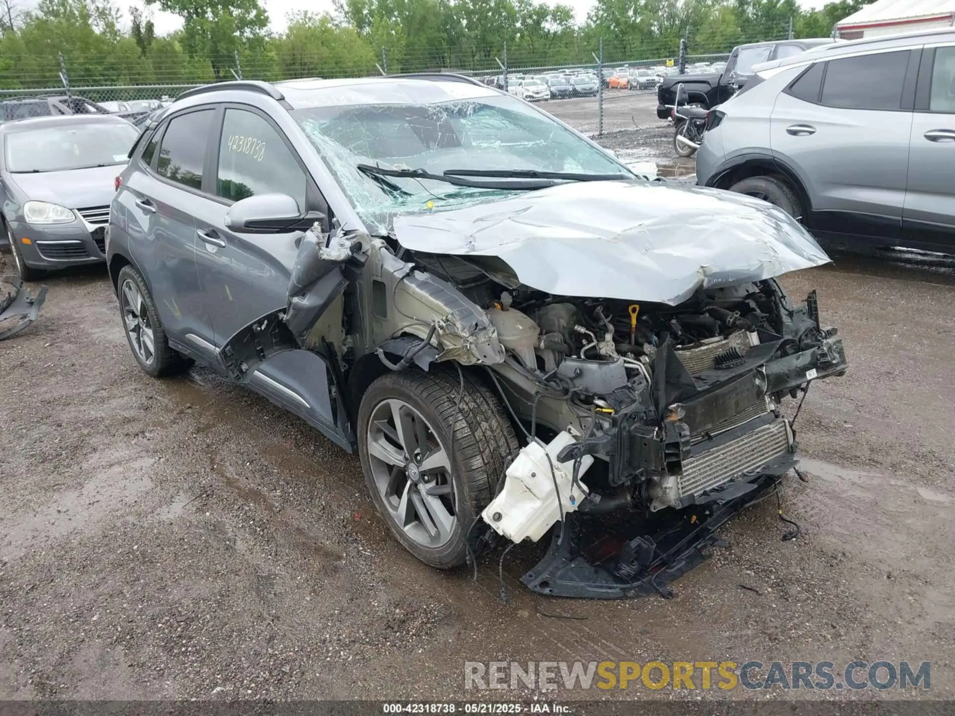 1 fotografías del automóvil dañado KM8K3CA53MU729261 HYUNDAI KONA 2021