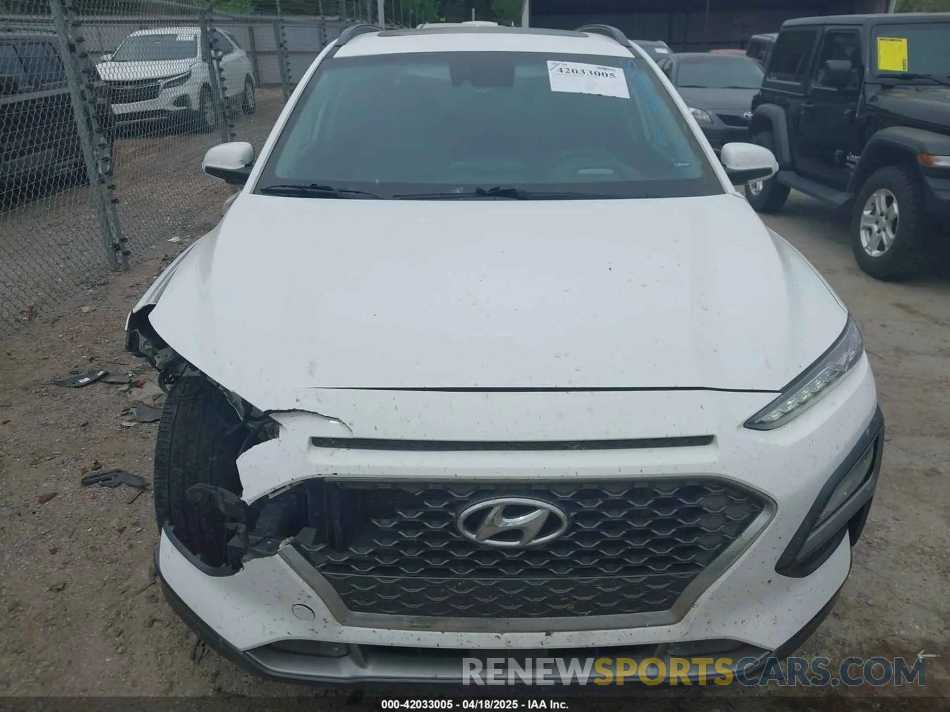 12 fotografías del automóvil dañado KM8K53A57MU715874 HYUNDAI KONA 2021