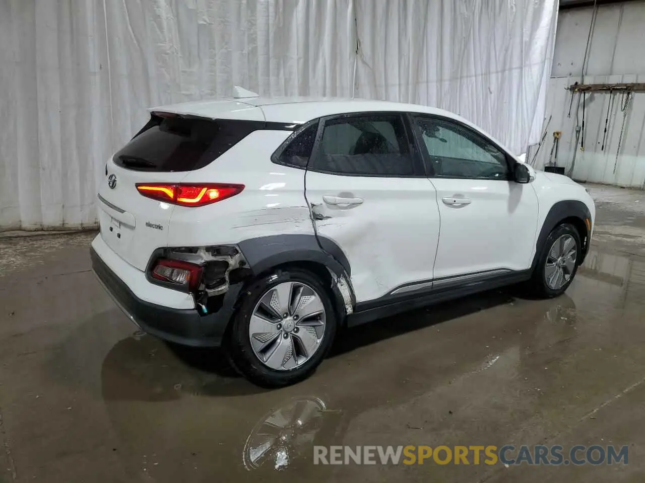 3 fotografías del automóvil dañado KM8K53AG9MU135477 HYUNDAI KONA 2021