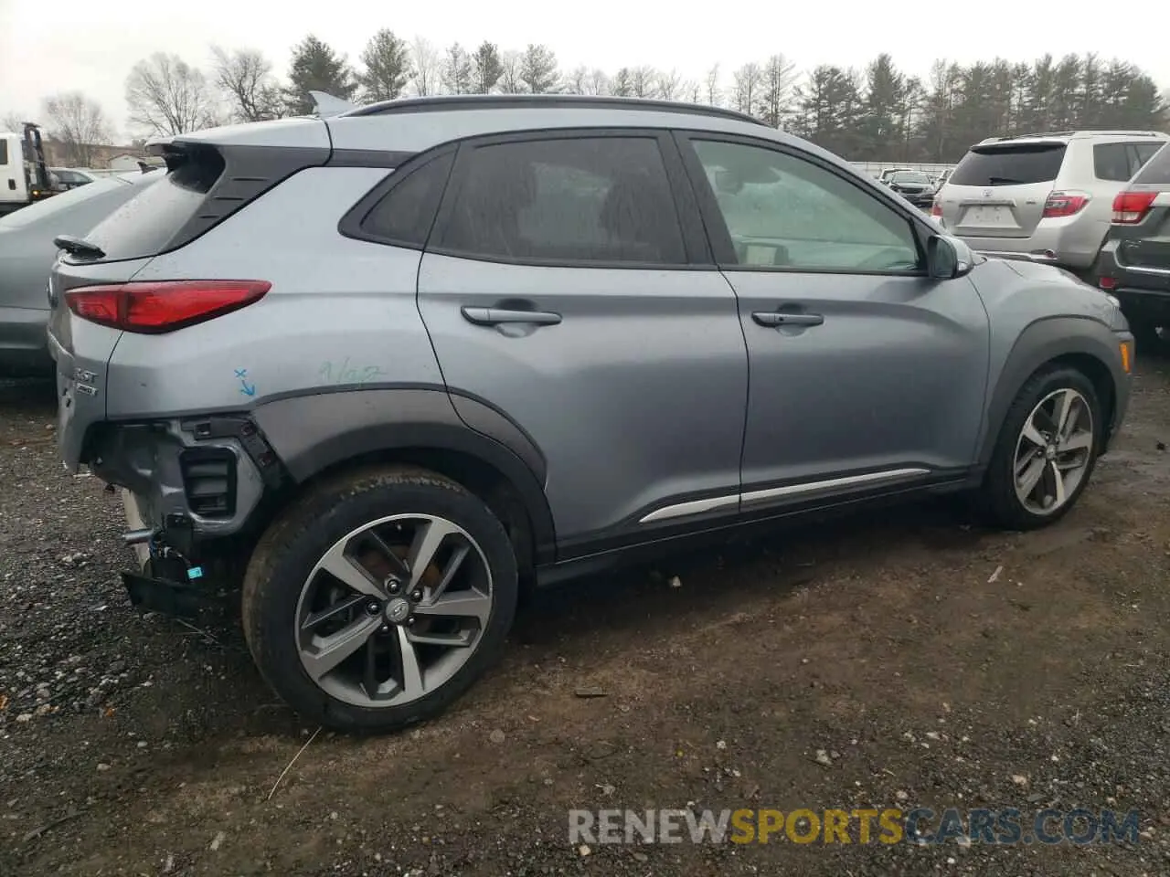 3 fotografías del automóvil dañado KM8K5CA50MU679820 HYUNDAI KONA 2021