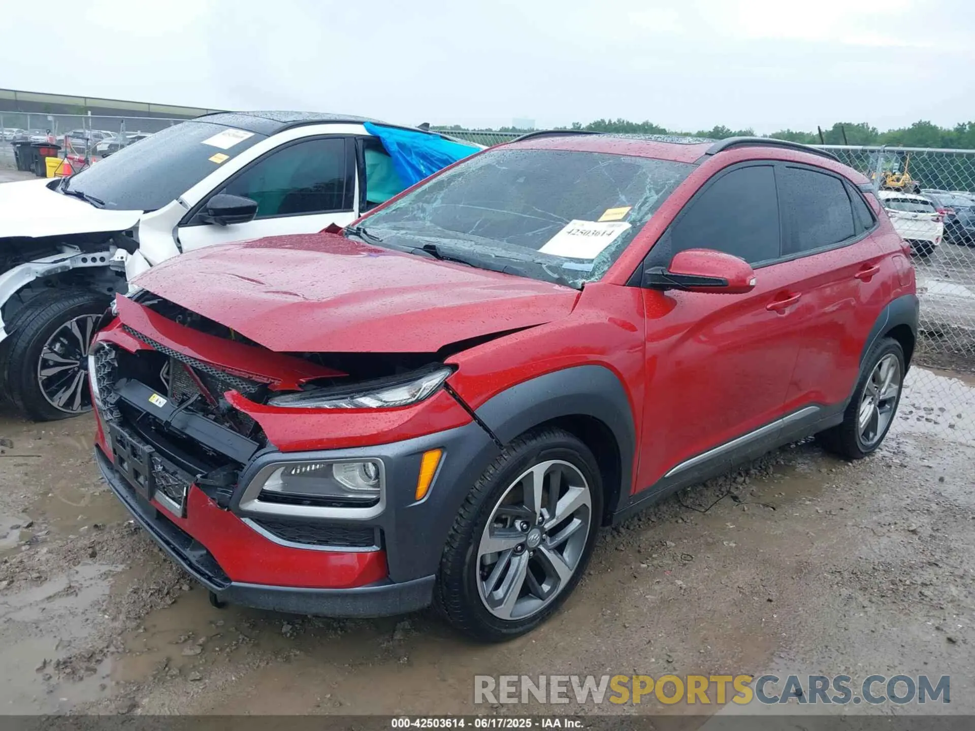 2 fotografías del automóvil dañado KM8K5CA50MU738347 HYUNDAI KONA 2021