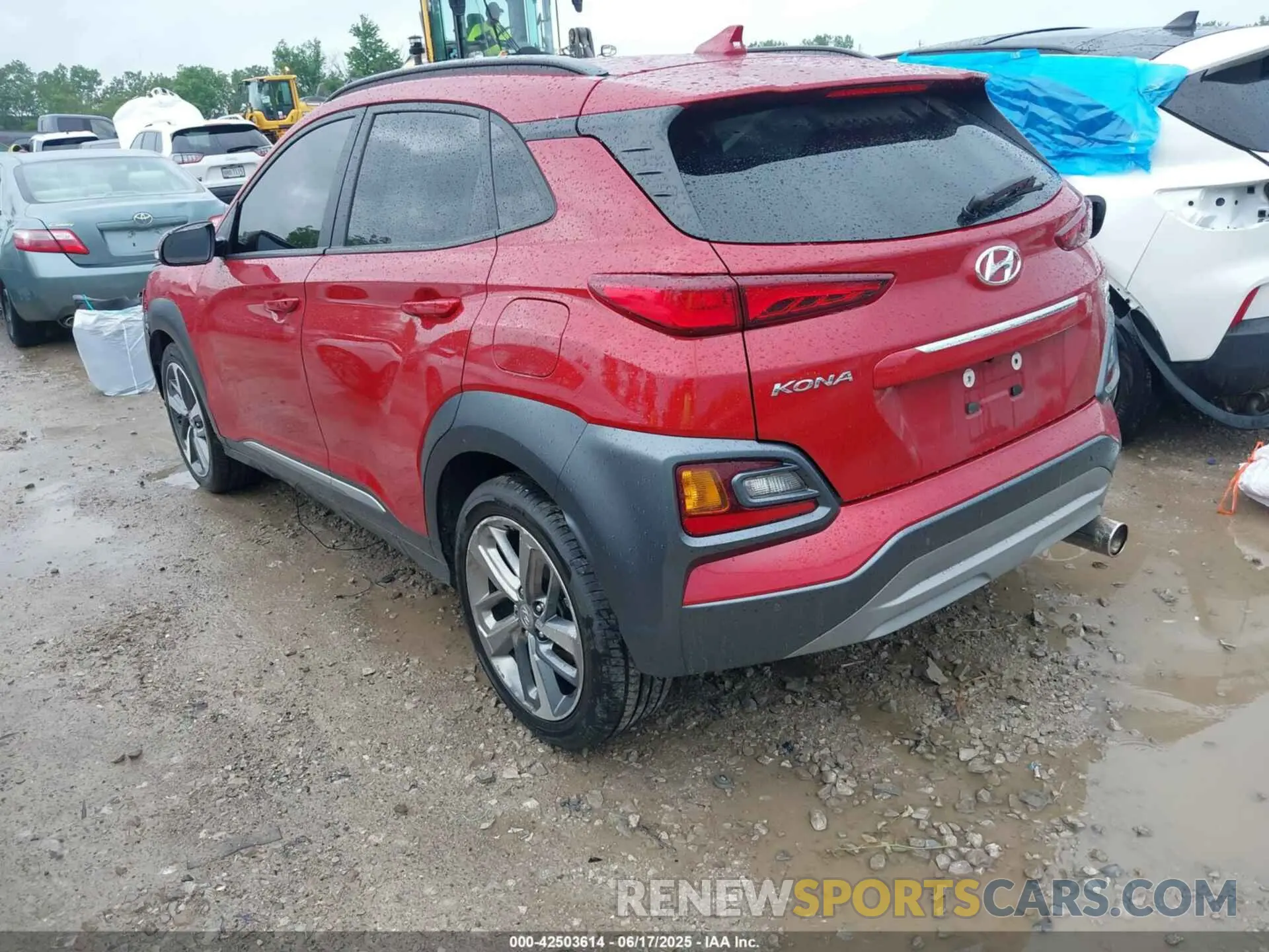 3 fotografías del automóvil dañado KM8K5CA50MU738347 HYUNDAI KONA 2021
