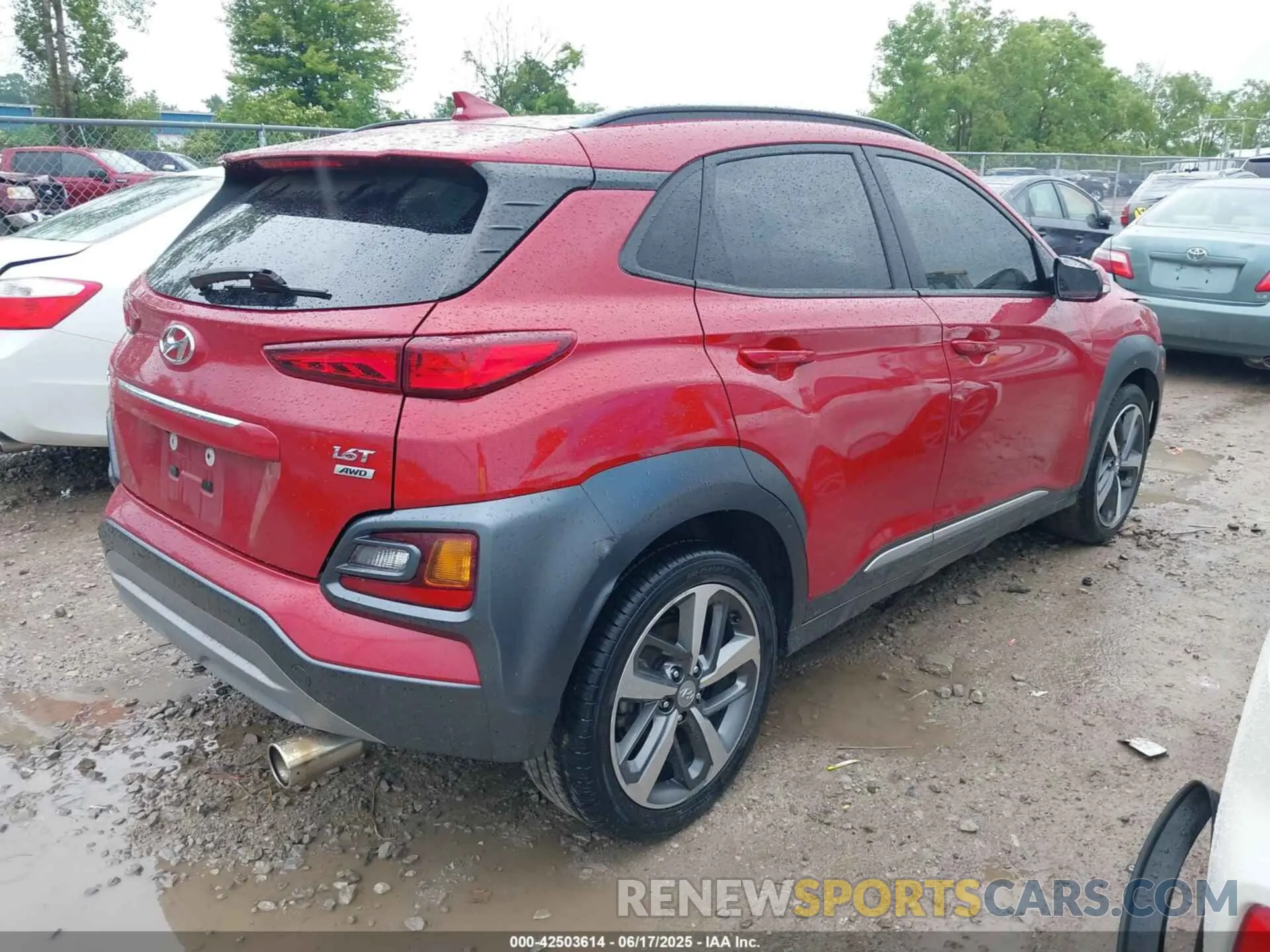 4 fotografías del automóvil dañado KM8K5CA50MU738347 HYUNDAI KONA 2021
