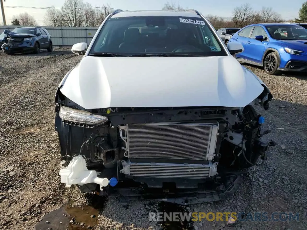 5 fotografías del automóvil dañado KM8K5CA57MU743691 HYUNDAI KONA 2021