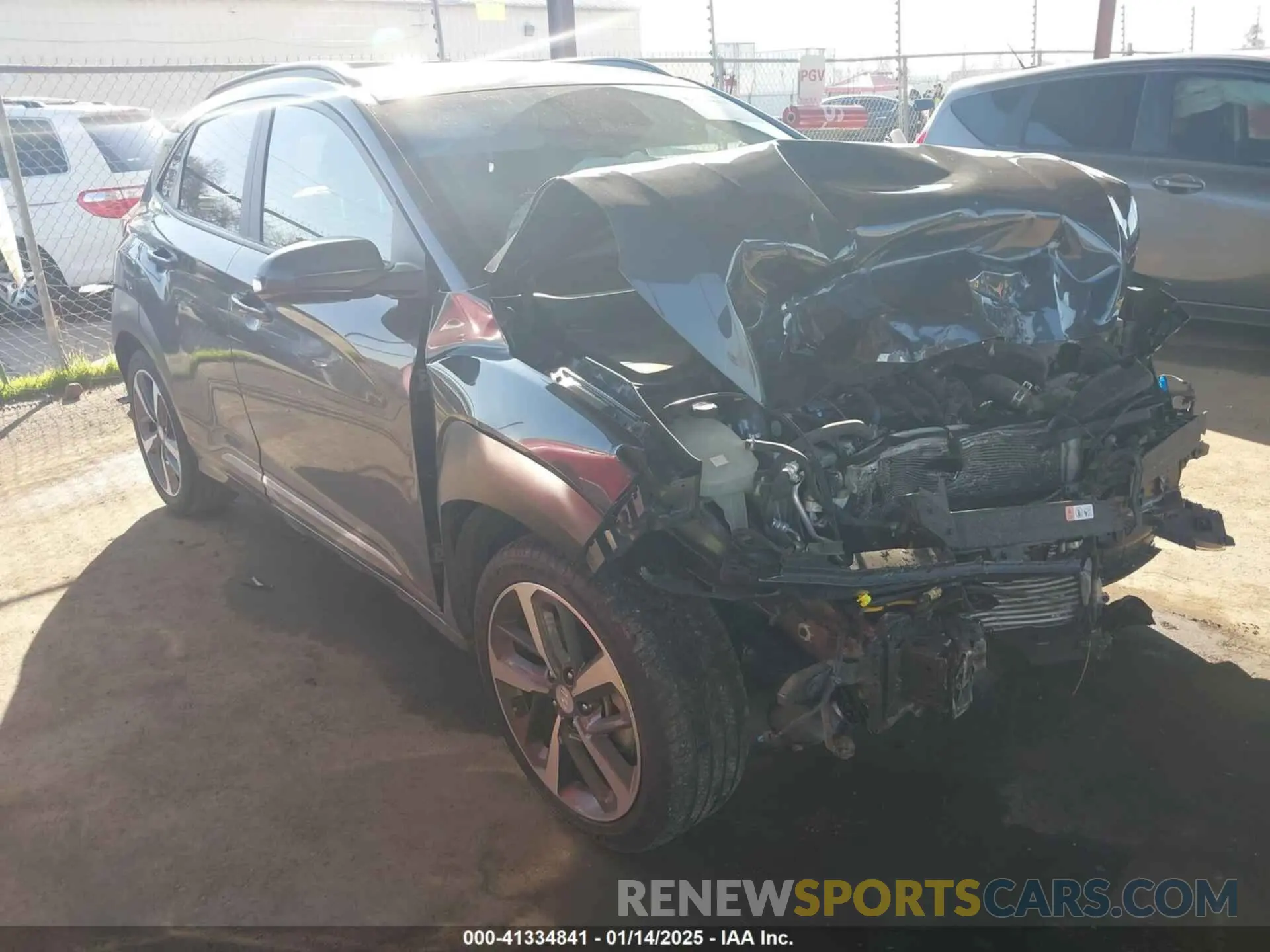 1 fotografías del automóvil dañado KM8K5CA58MU608994 HYUNDAI KONA 2021