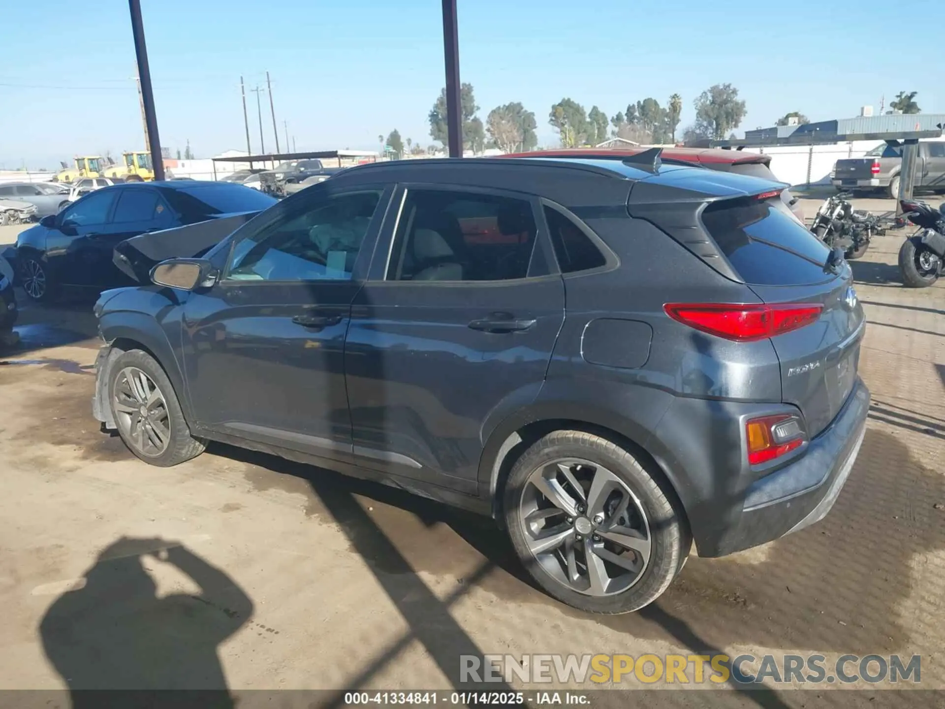 14 fotografías del automóvil dañado KM8K5CA58MU608994 HYUNDAI KONA 2021
