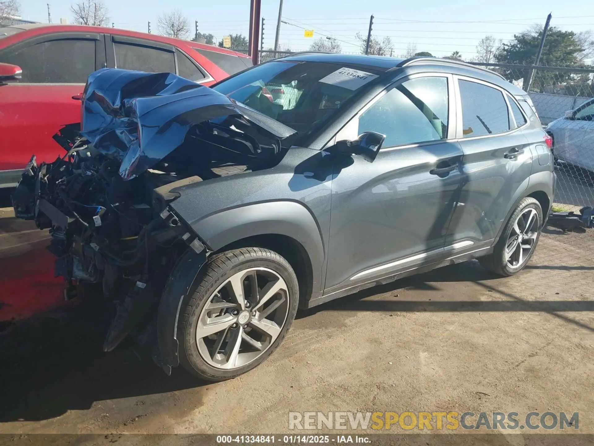 2 fotografías del automóvil dañado KM8K5CA58MU608994 HYUNDAI KONA 2021