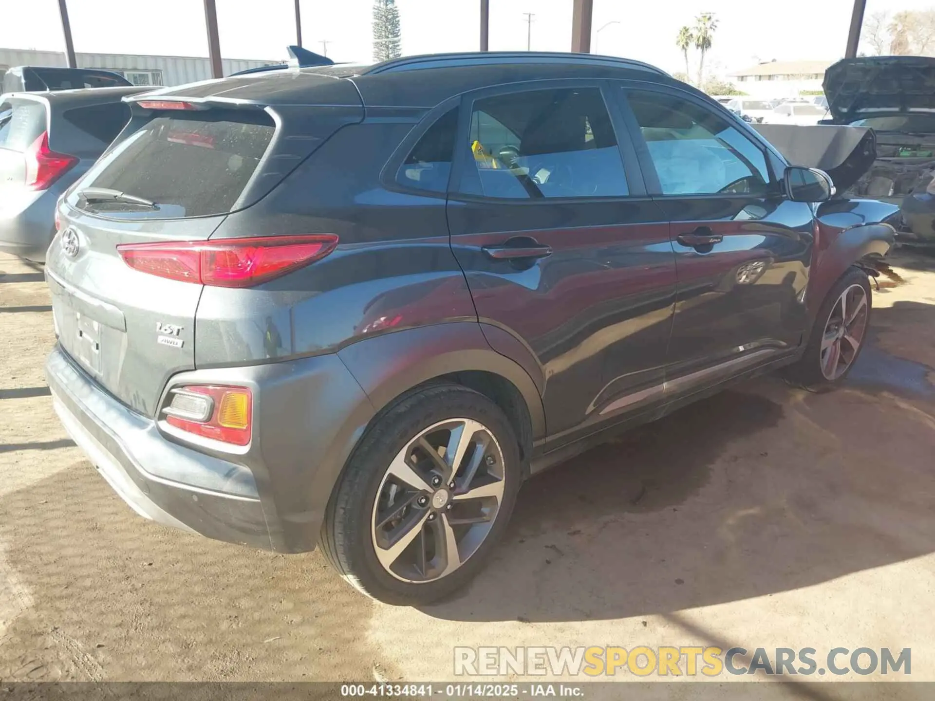 4 fotografías del automóvil dañado KM8K5CA58MU608994 HYUNDAI KONA 2021