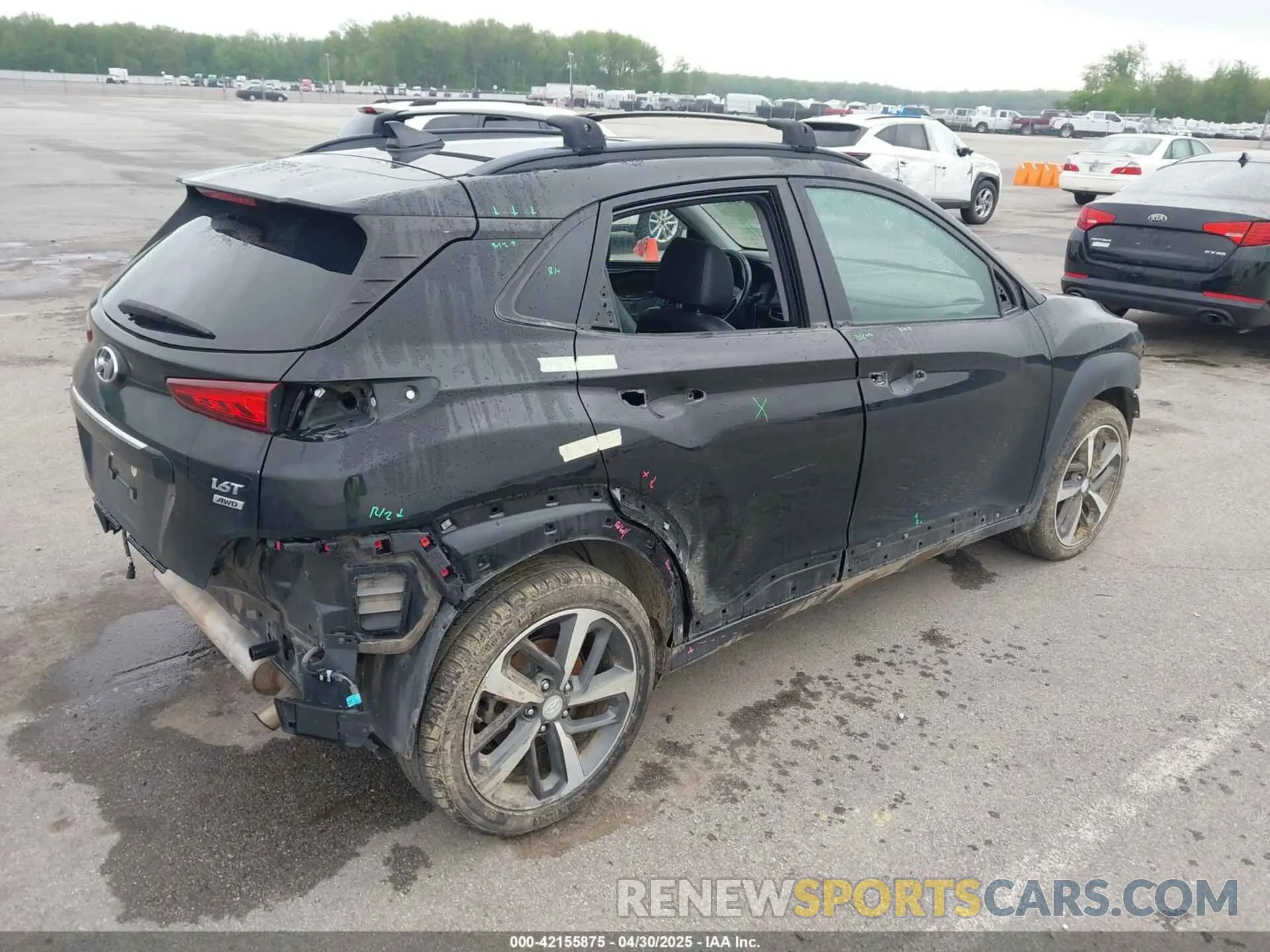 4 fotografías del automóvil dañado KM8K5CA58MU612172 HYUNDAI KONA 2021