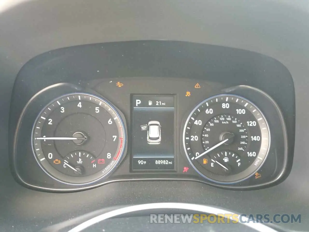 9 fotografías del automóvil dañado KM8K5CA59MU617610 HYUNDAI KONA 2021