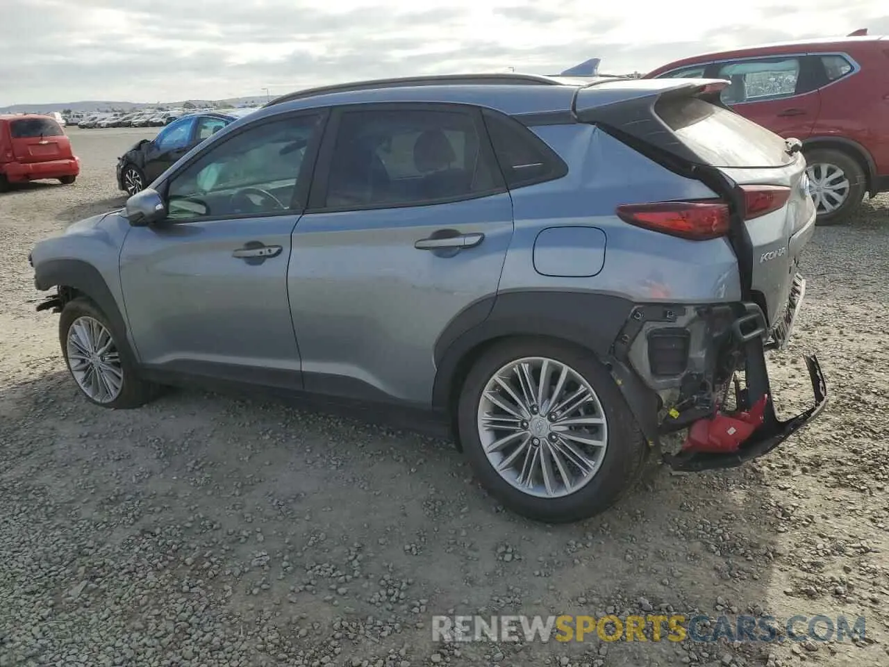 2 fotografías del automóvil dañado KM8K62AA8MU691170 HYUNDAI KONA 2021