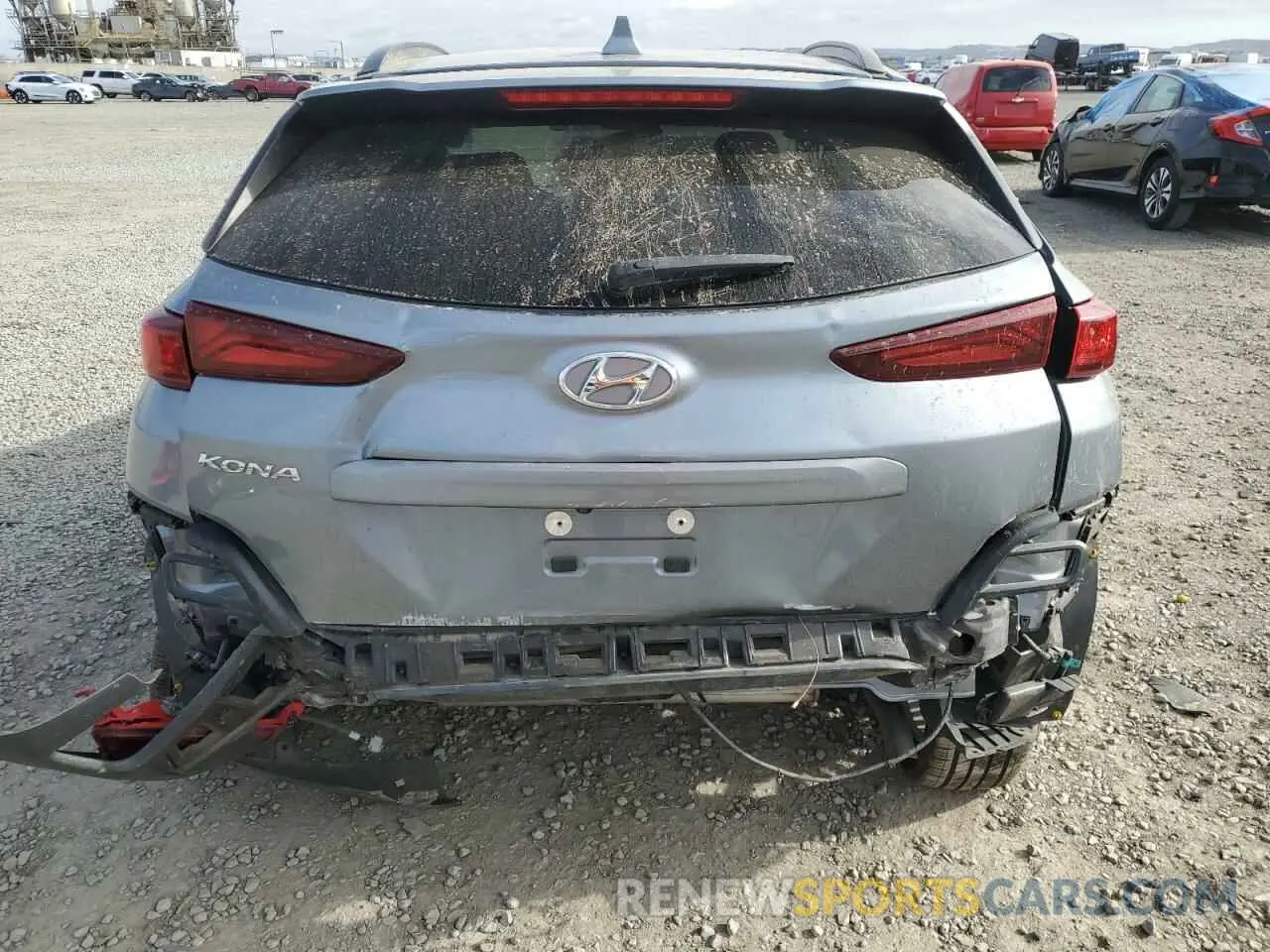 6 fotografías del automóvil dañado KM8K62AA8MU691170 HYUNDAI KONA 2021