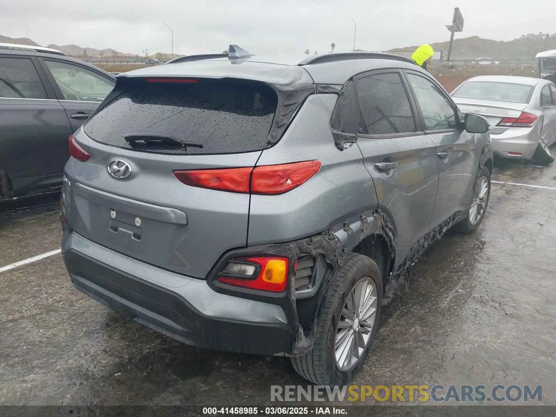 4 fotografías del automóvil dañado KM8K62AA9MU608216 HYUNDAI KONA 2021