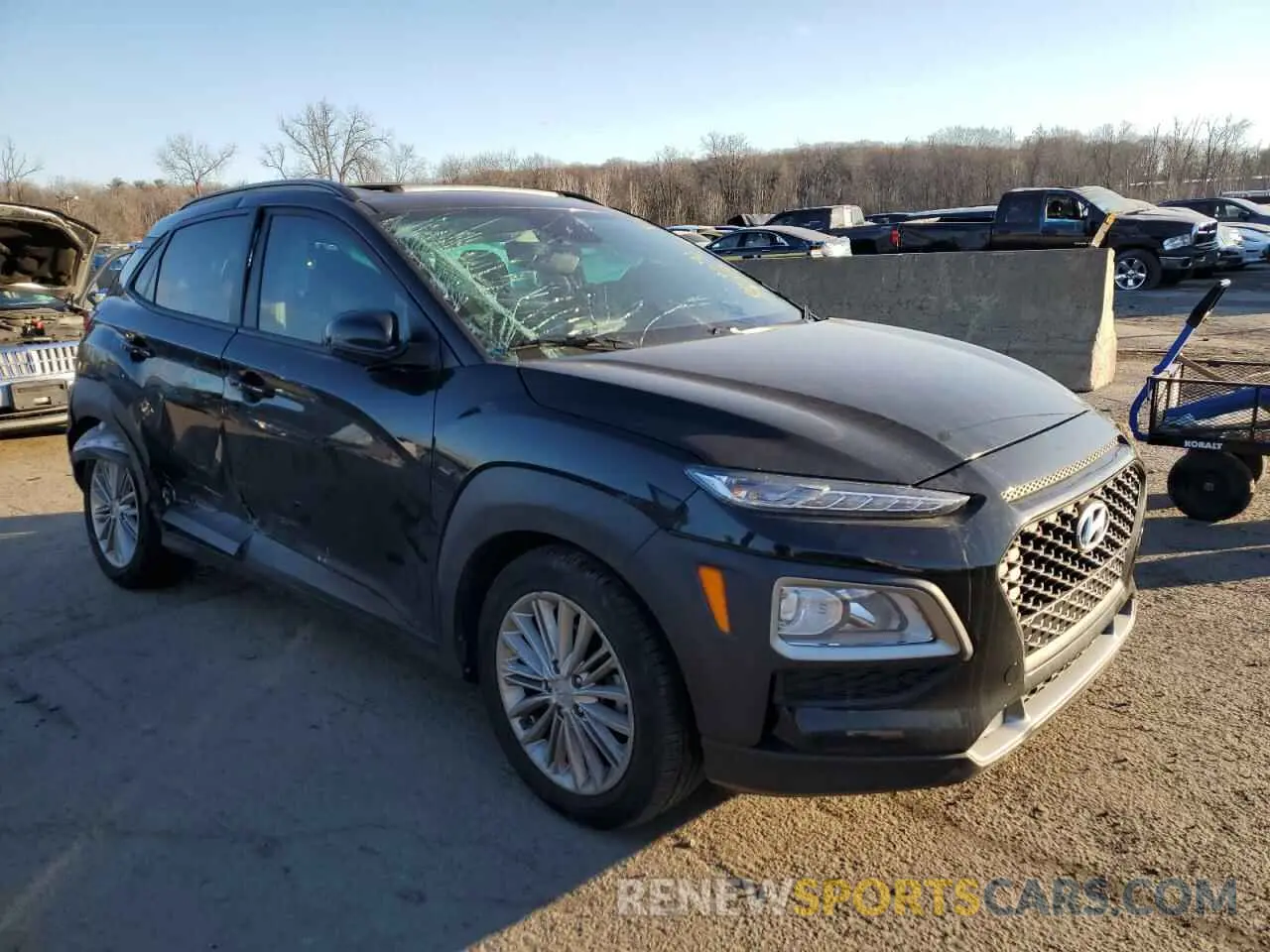 4 fotografías del automóvil dañado KM8K62AA9MU688049 HYUNDAI KONA 2021