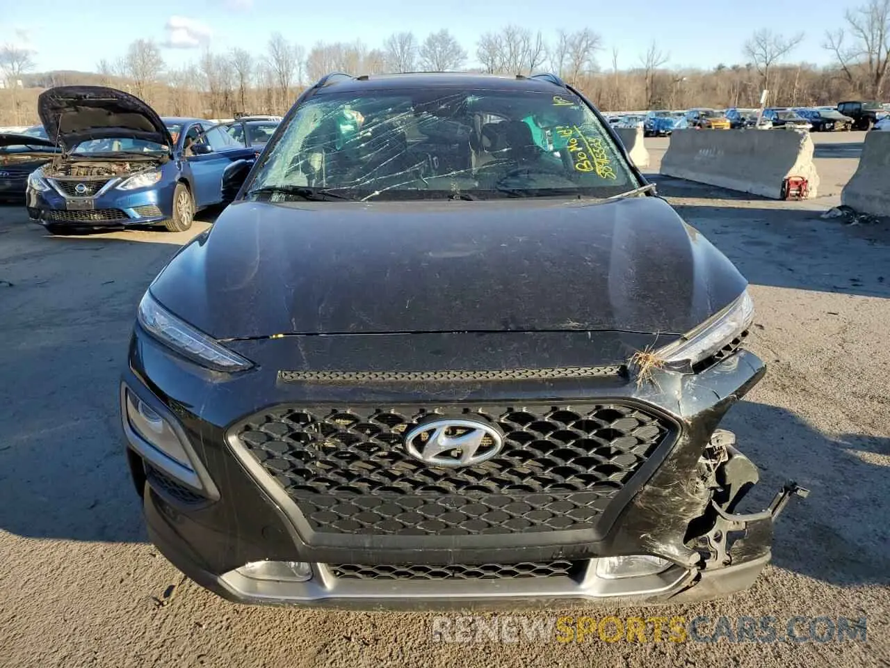 5 fotografías del automóvil dañado KM8K62AA9MU688049 HYUNDAI KONA 2021
